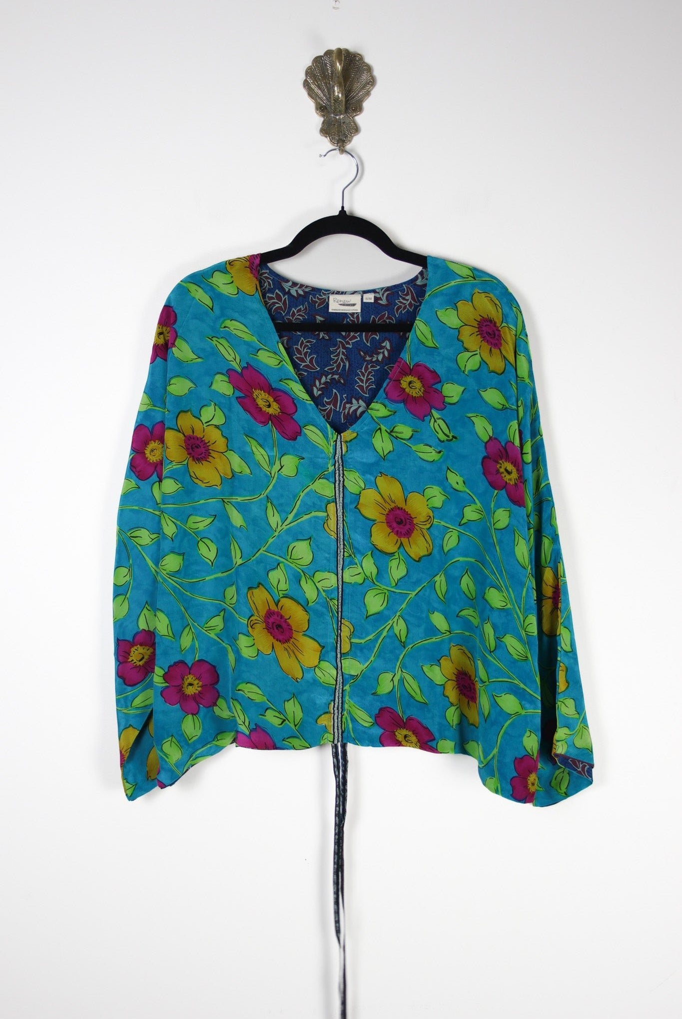 Jovie Silk Top S/M (20251) SilkJovieS_MRenewBohemian202511 Renew Bohemian Pty Ltd