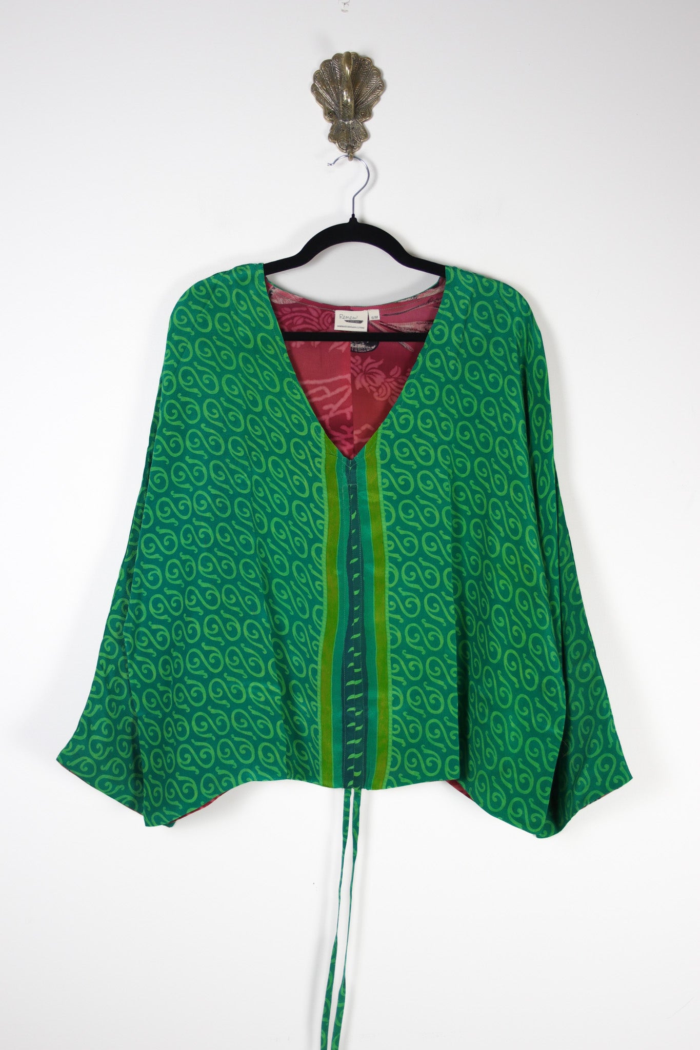 Jovie Silk Top S/M (20254) SilkJovieS_MRenewBohemian202541 Renew Bohemian Pty Ltd