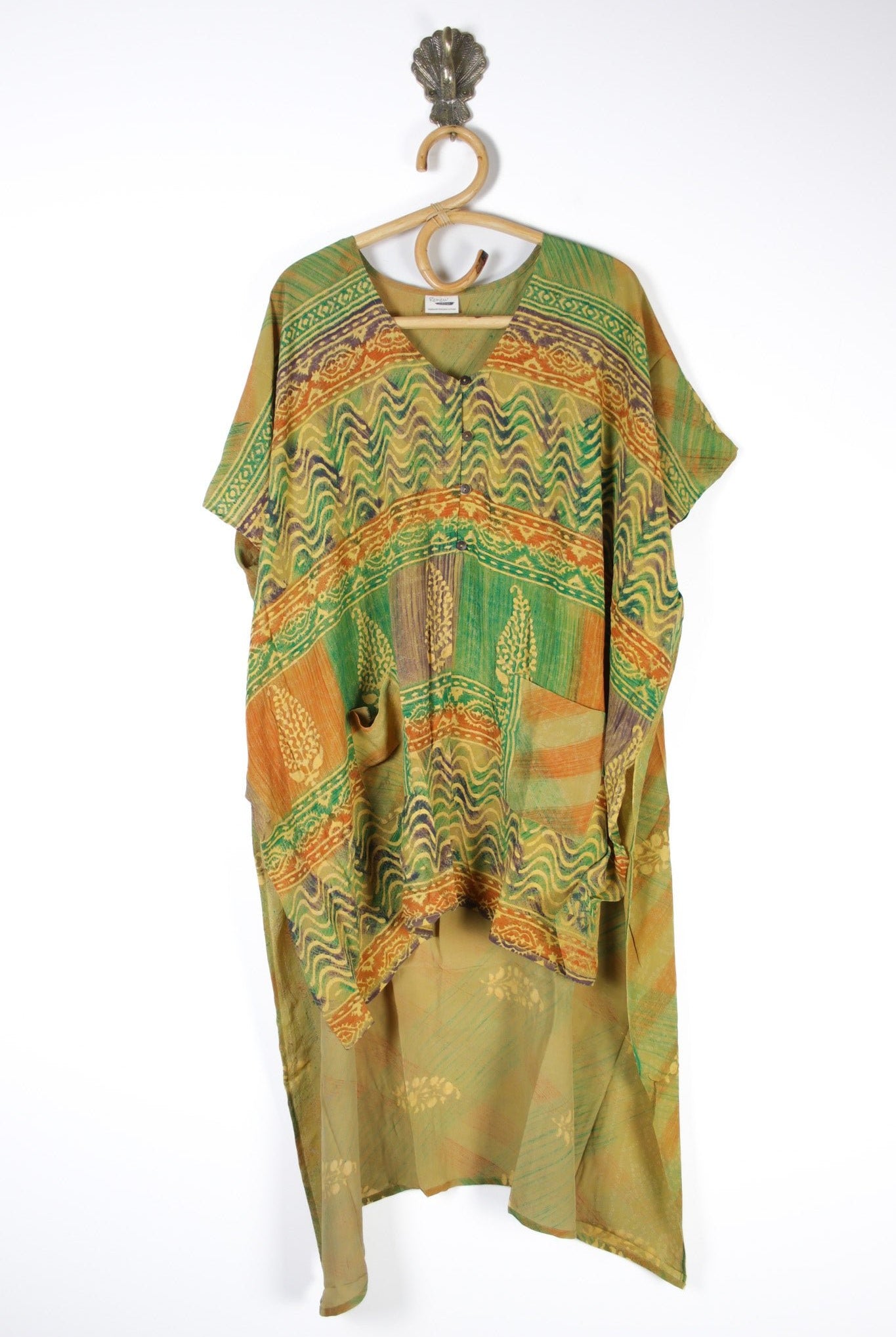 Mantra Silk Tunic (13064) SilkMantraRenewVintage130641 Renew Bohemian Pty Ltd