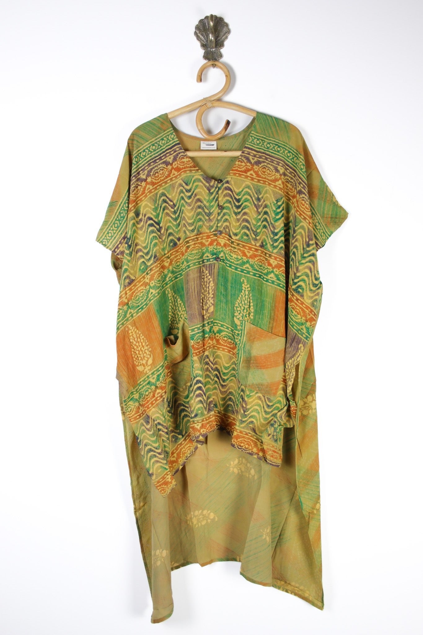 Mantra Silk Tunic (13064) SilkMantraRenewVintage130641 Renew Bohemian Pty Ltd