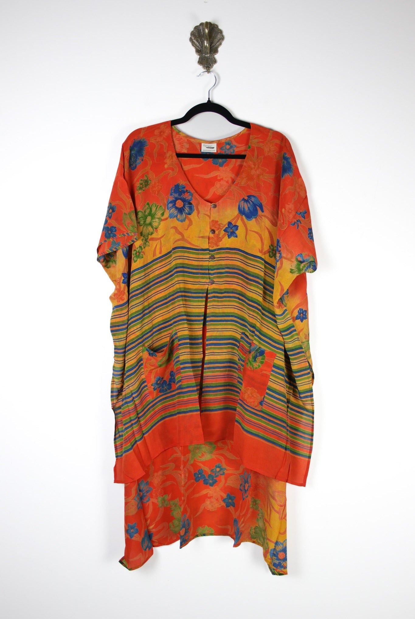 Mantra Silk Tunic (17517) SilkMantraTunicRenewVintage175171 Renew Bohemian Pty Ltd