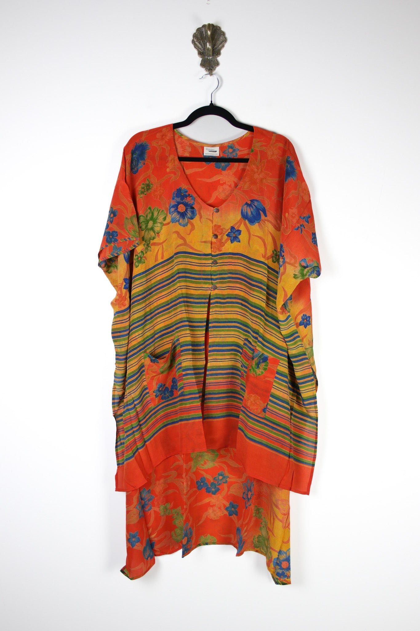 Mantra Silk Tunic (17517) SilkMantraTunicRenewVintage175171 Renew Bohemian Pty Ltd