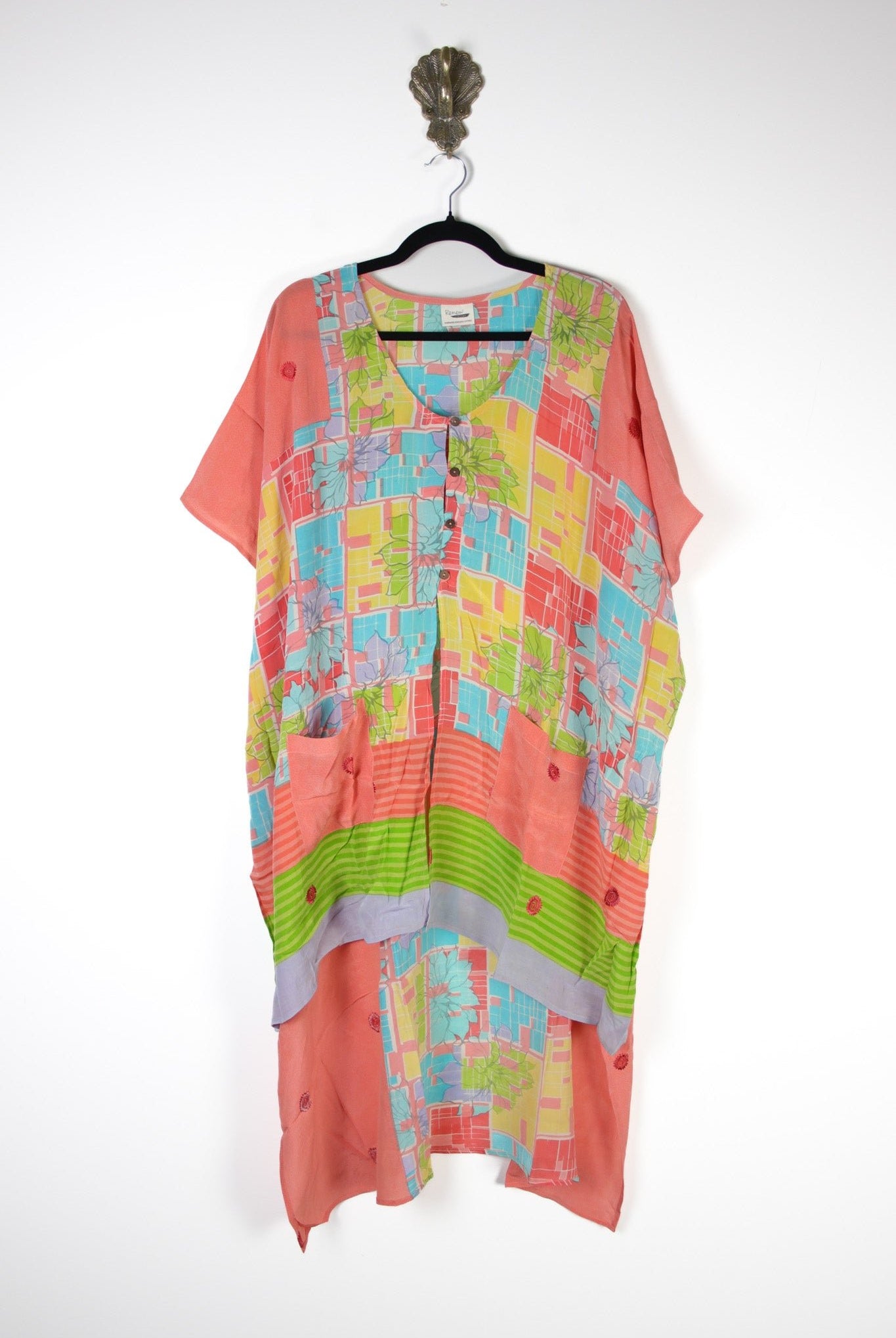 Mantra Silk Tunic (17519) SilkMantraTunicRenewVintage175191 Renew Bohemian Pty Ltd
