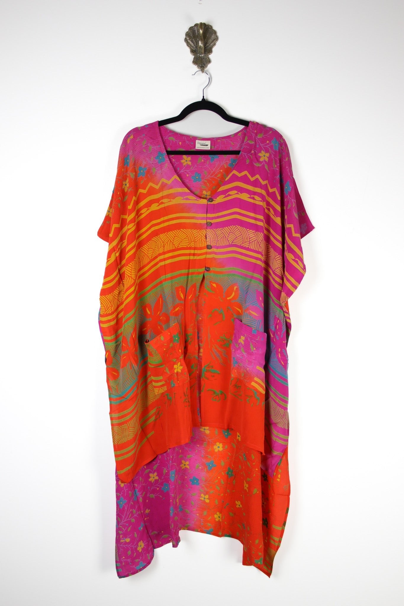 Mantra Silk Tunic (17523) SilkMantraTunicRenewVintage175231 Renew Bohemian Pty Ltd