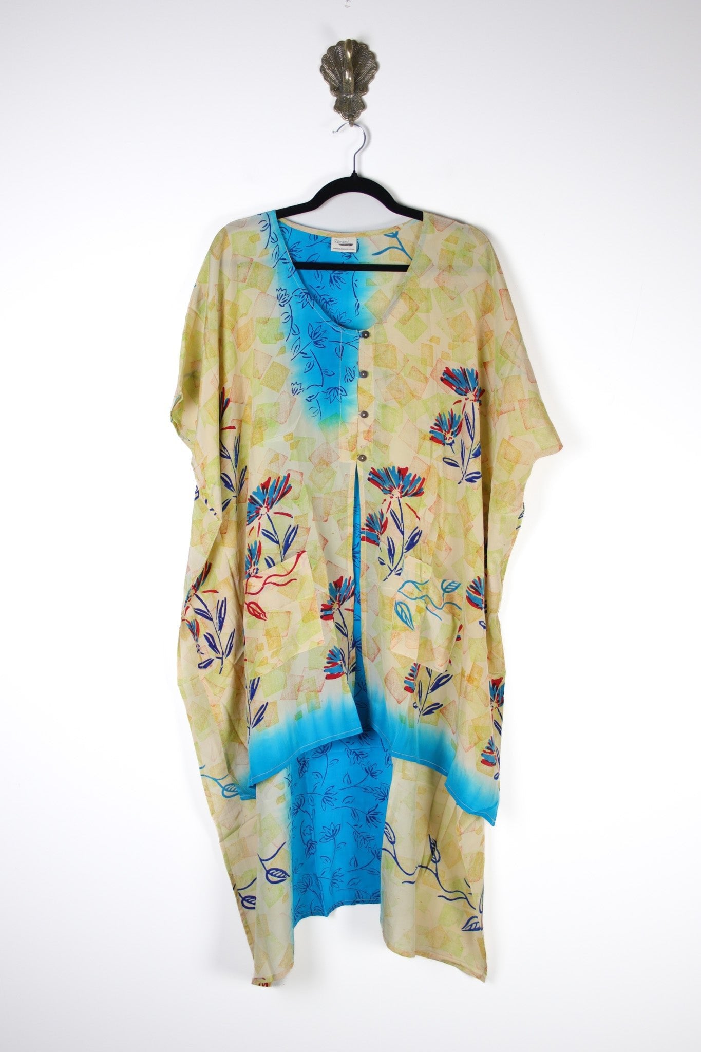 Mantra Silk Tunic (17528) SilkMantraTunicRenewVintage175281 Renew Bohemian Pty Ltd