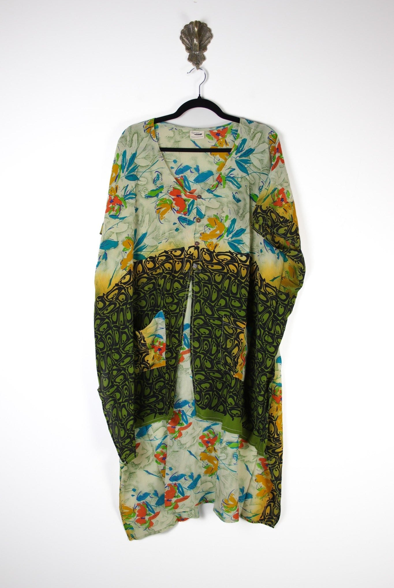 Mantra Silk Tunic (17540) SilkMantraTunicRenewVintage175401 Renew Bohemian Pty Ltd