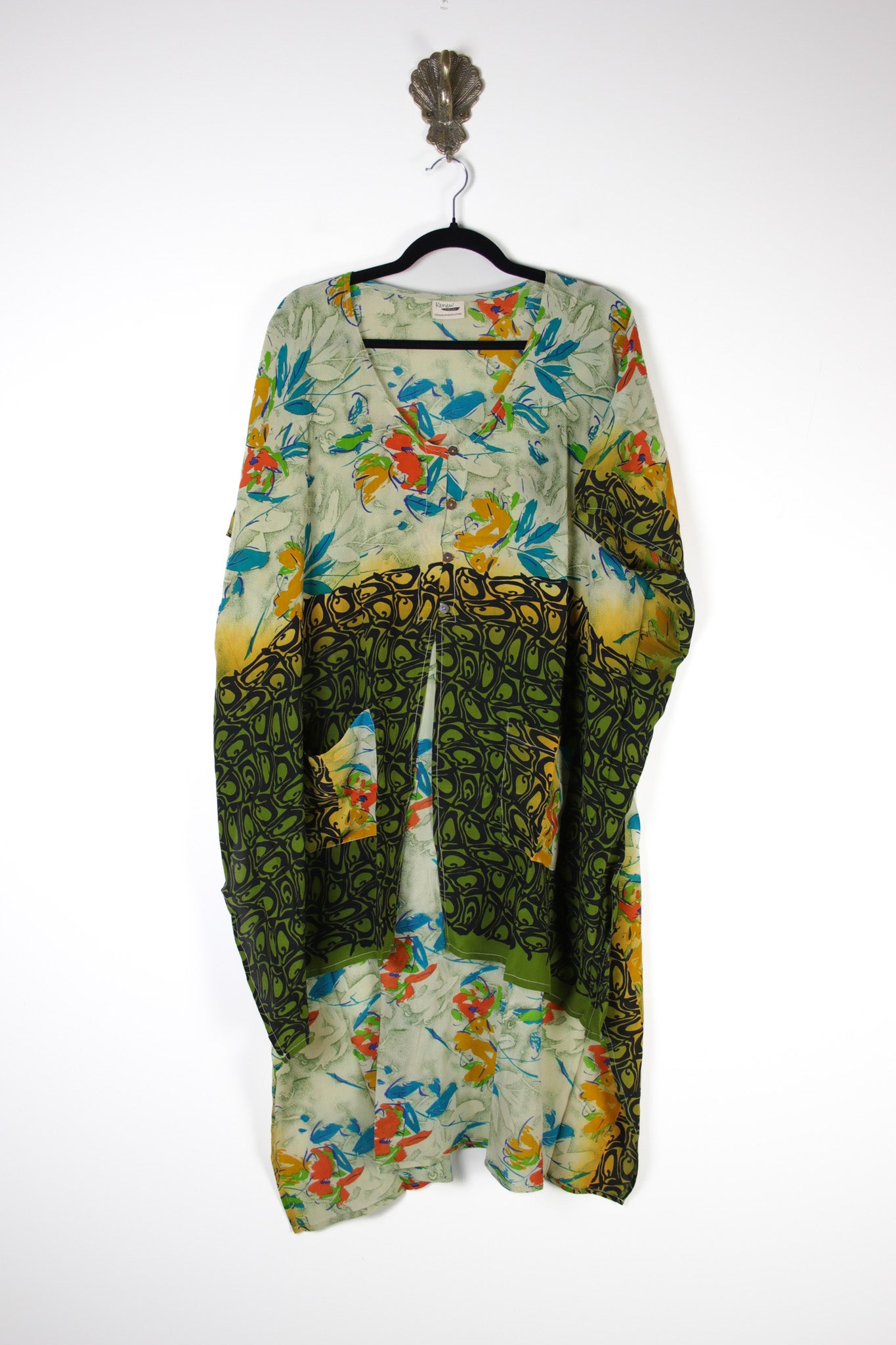 Mantra Silk Tunic (17540) SilkMantraTunicRenewVintage175401 Renew Bohemian Pty Ltd