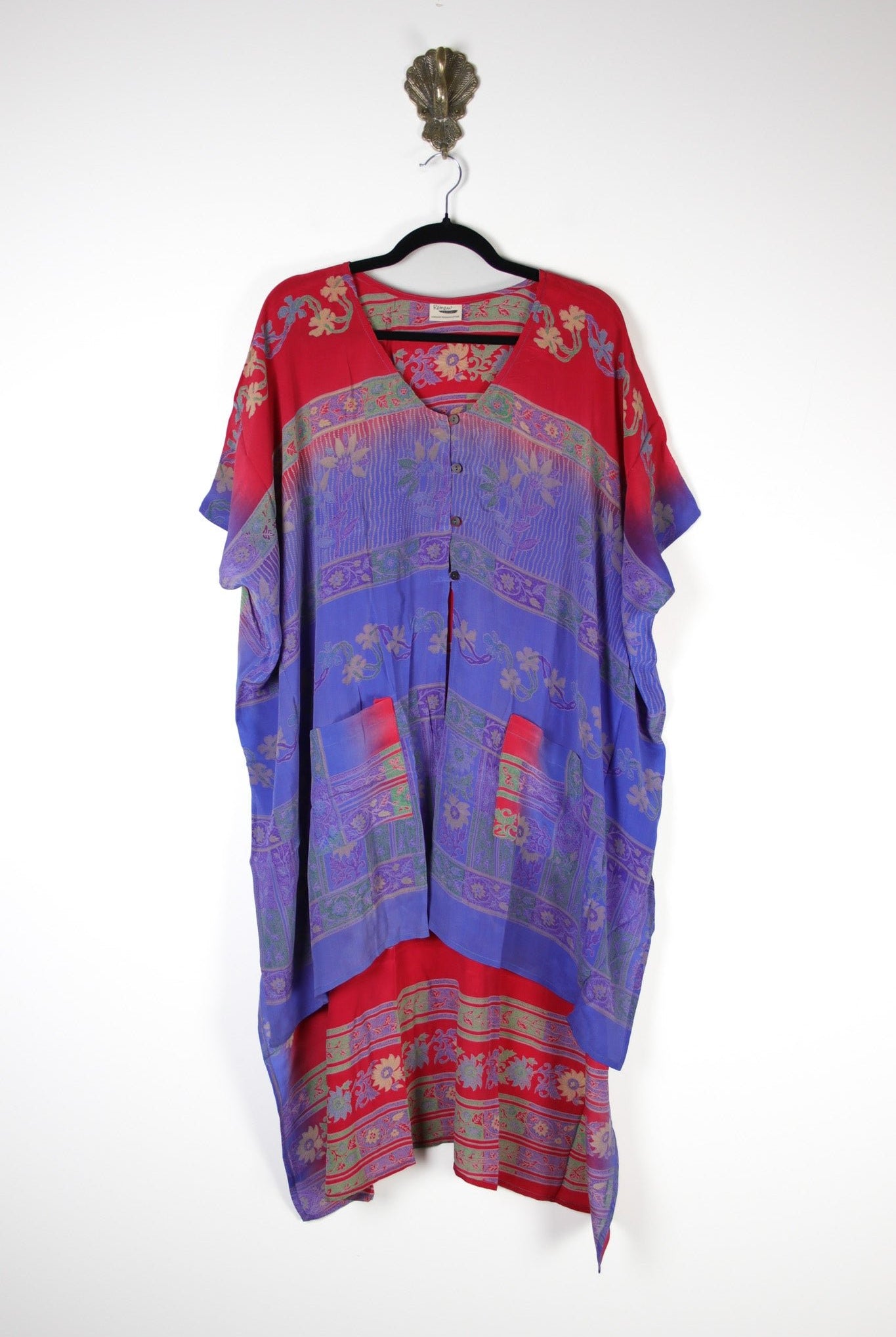Mantra Silk Tunic (17542) SilkMantraTunicRenewVintage175421 Renew Bohemian Pty Ltd