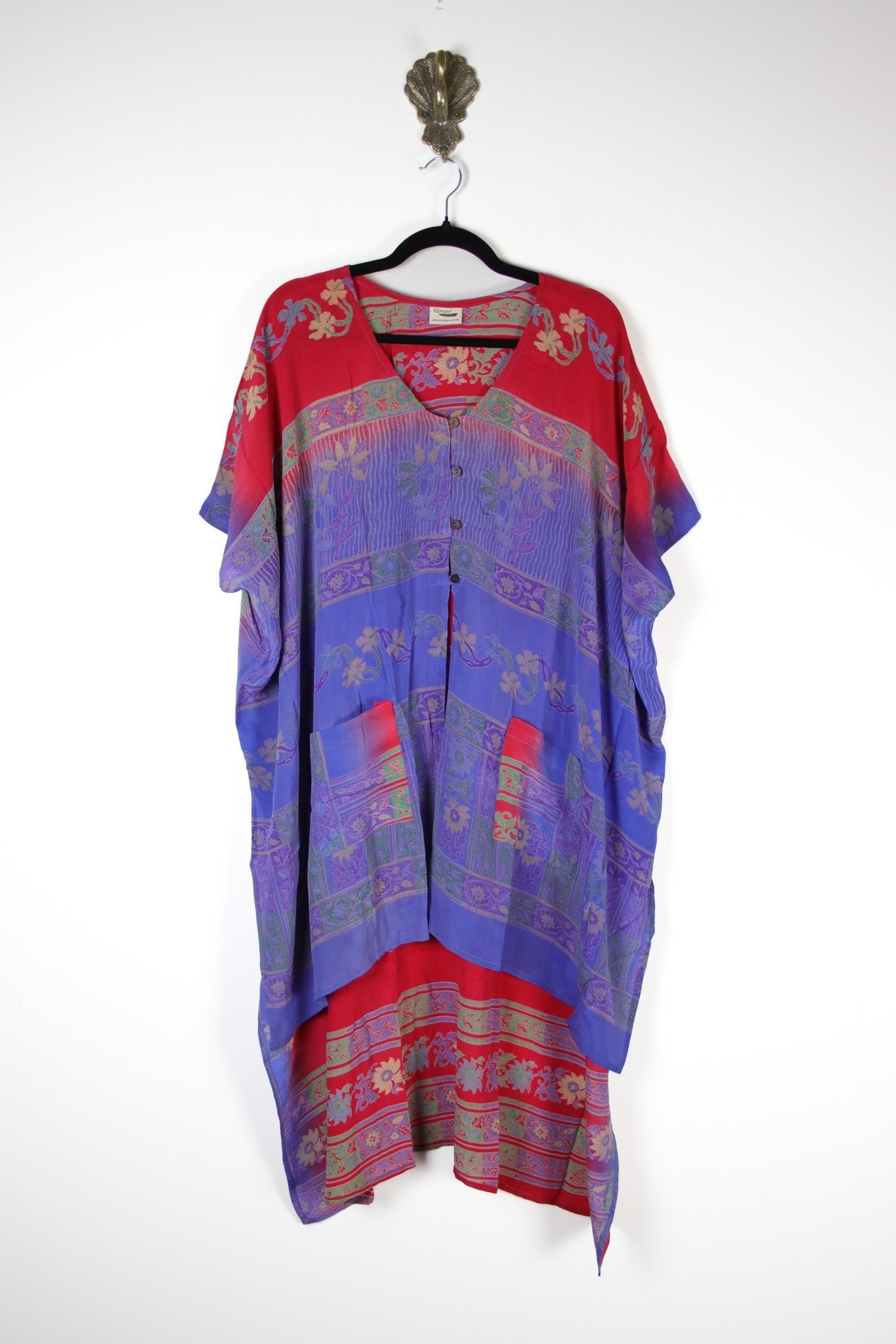Mantra Silk Tunic (17542) SilkMantraTunicRenewVintage175421 Renew Bohemian Pty Ltd