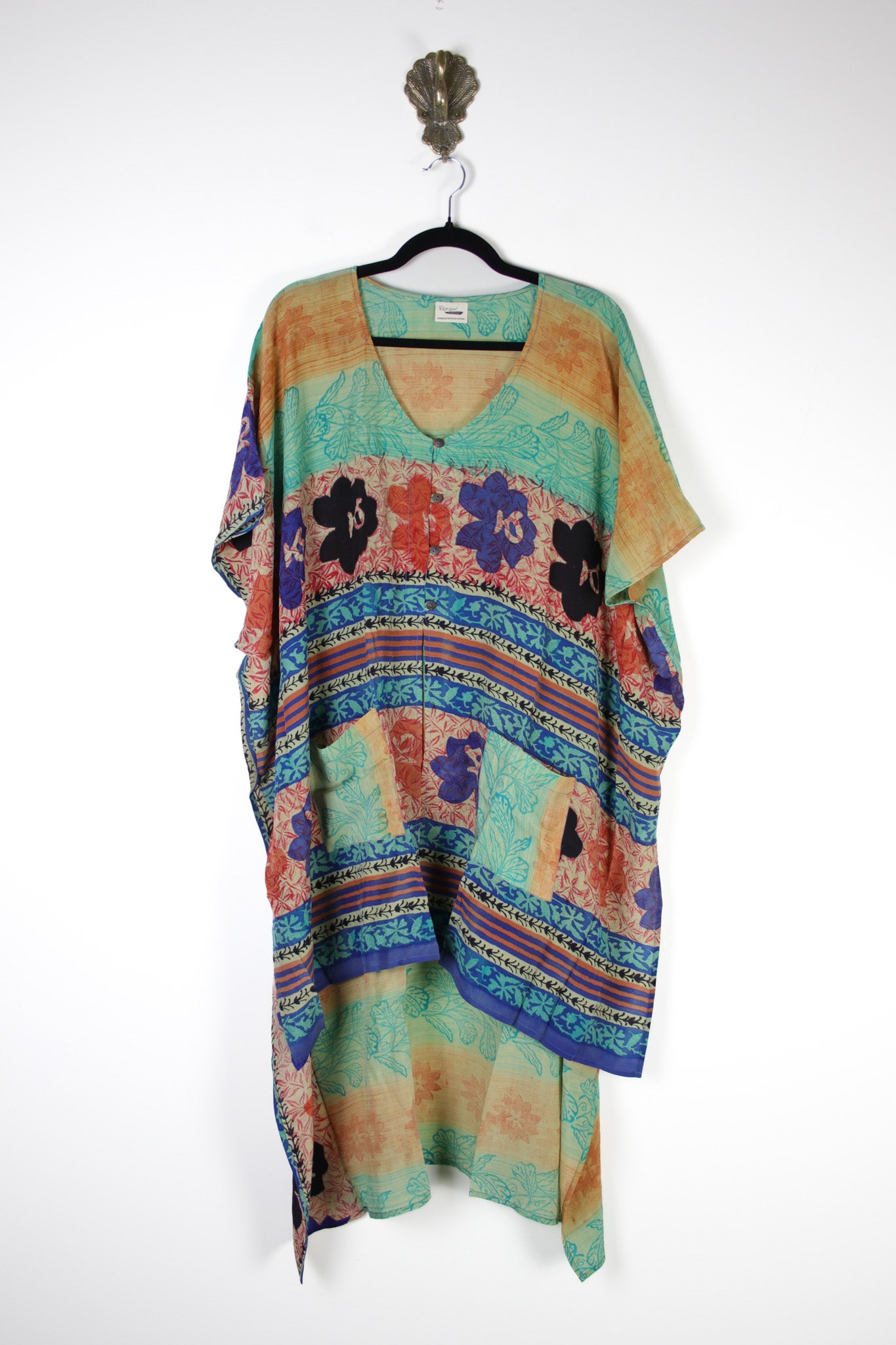Mantra Silk Tunic (17544) SilkMantraTunicRenewVintage175441 Renew Bohemian Pty Ltd