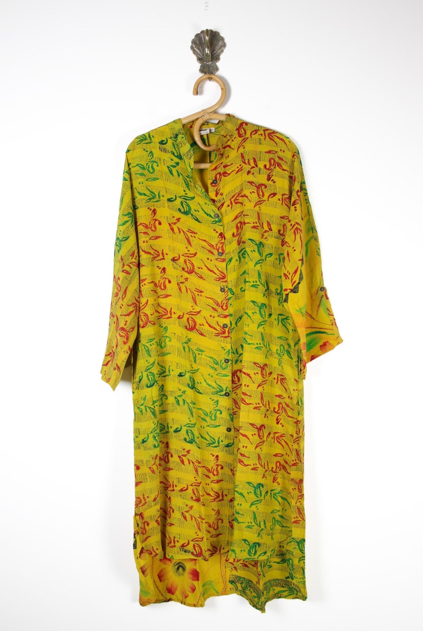 Jasmine Silk Shirtdress 2XL (13796) SilkShirtdress2XLRenewVintage137961 Renew Bohemian Pty Ltd