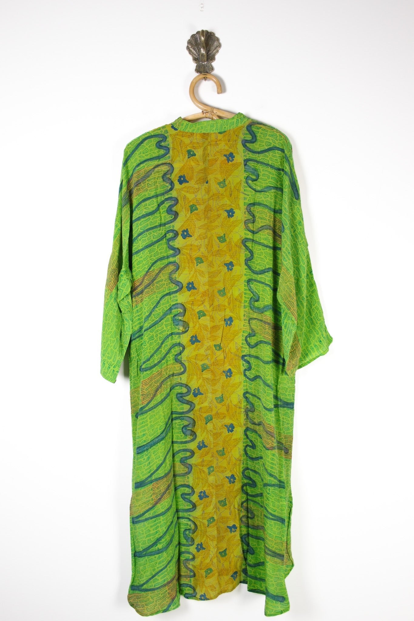Jasmine Silk Shirtdress 2XL (13799) SilkShirtdress2XLRenewVintage137992 Renew Bohemian Pty Ltd