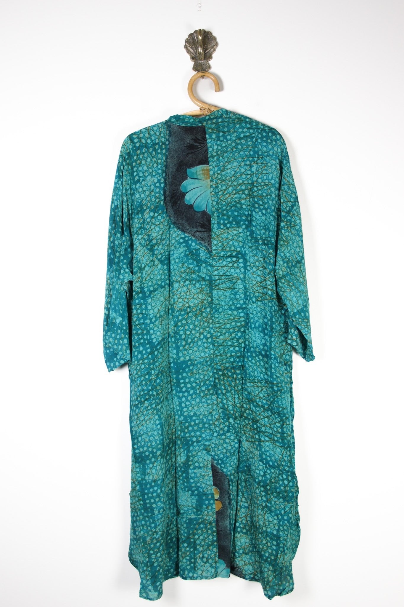 Jasmine Silk Shirtdress 2XL (13809) SilkShirtdress2XLRenewVintage138092 Renew Bohemian Pty Ltd