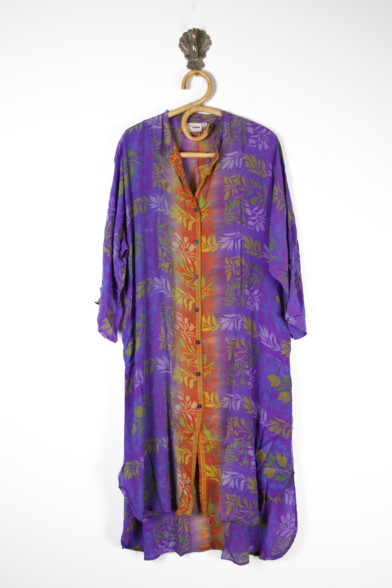 Jasmine Silk Shirtdress 3XL (13825) SilkShirtdress3XLRenewVintage138251 Renew Bohemian Pty Ltd