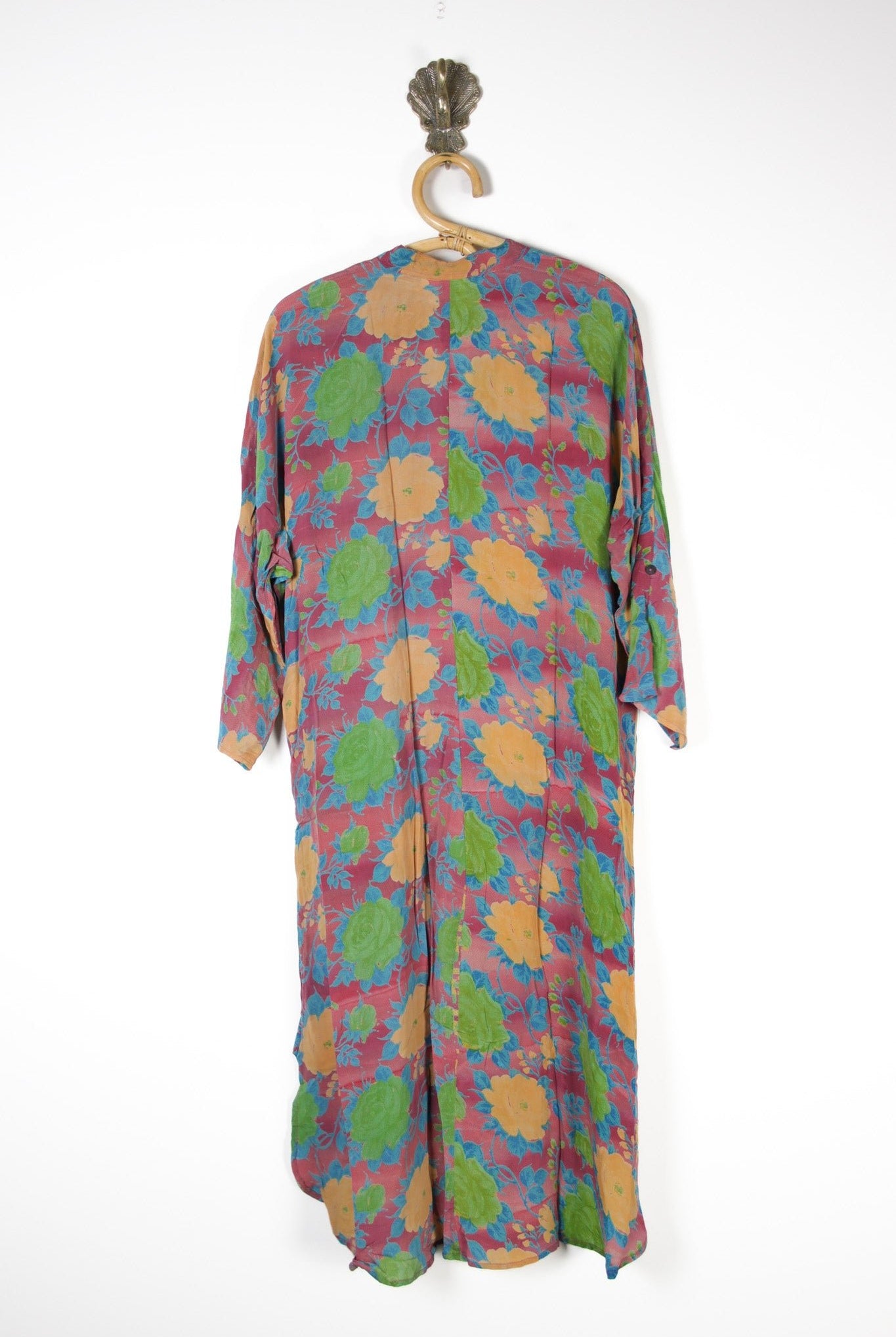 Jasmine Silk Shirtdress L (13671) SilkShirtdressLRenewVintage136712 Renew Bohemian Pty Ltd