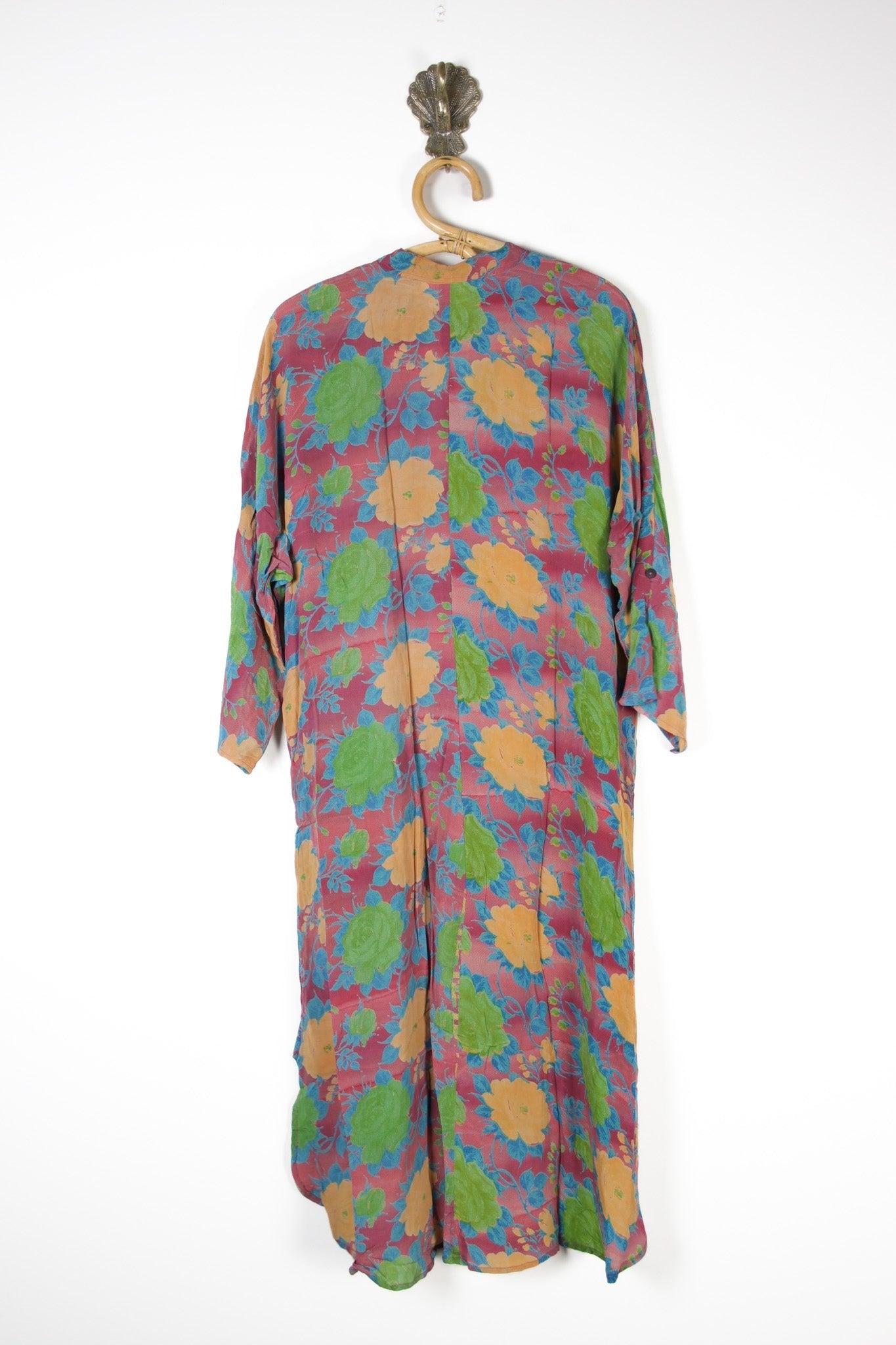 Jasmine Silk Shirtdress L (13671) SilkShirtdressLRenewVintage136712 Renew Bohemian Pty Ltd