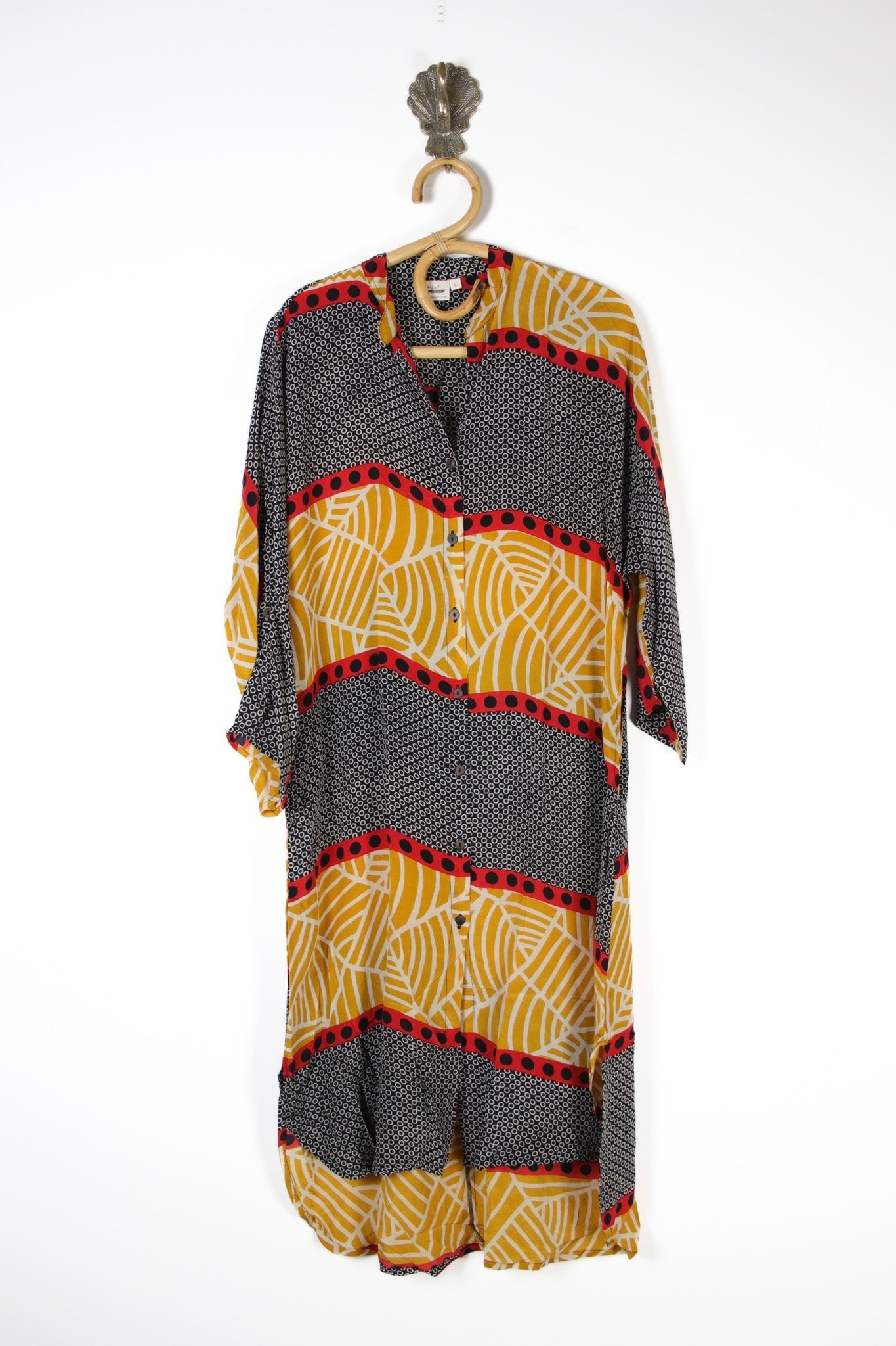 Jasmine Silk Shirtdress L (13684) SilkShirtdressLRenewVintage136841 Renew Bohemian Pty Ltd
