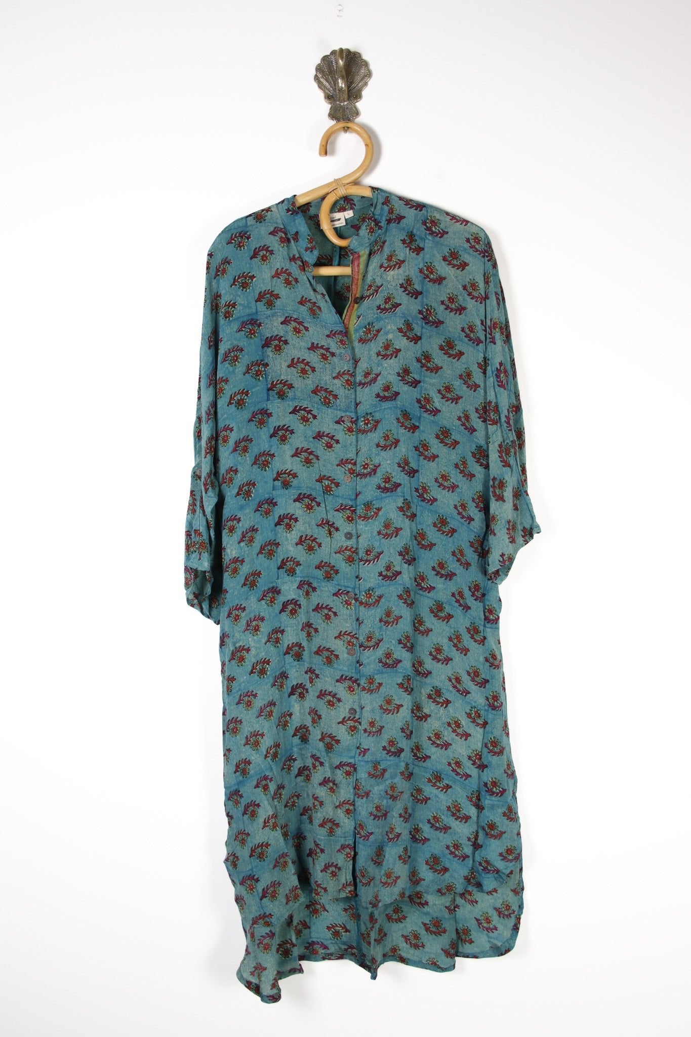 Jasmine Silk Shirtdress L (13686) SilkShirtdressLRenewVintage136861 Renew Vintage