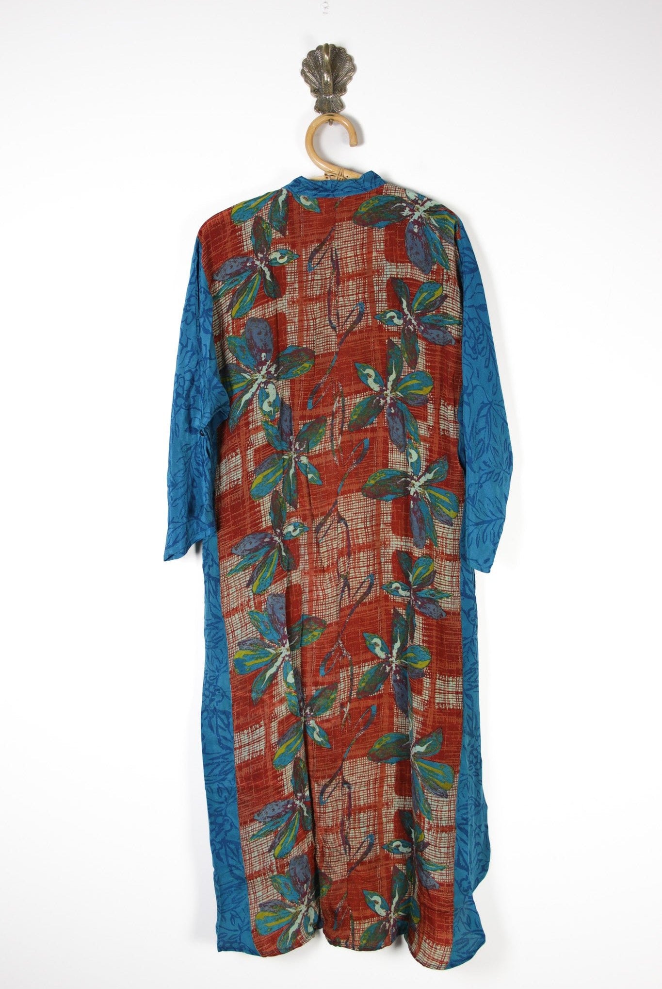 Jasmine Silk Shirtdress M (13649) SilkShirtdressMRenewVintage136492 Renew Bohemian Pty Ltd