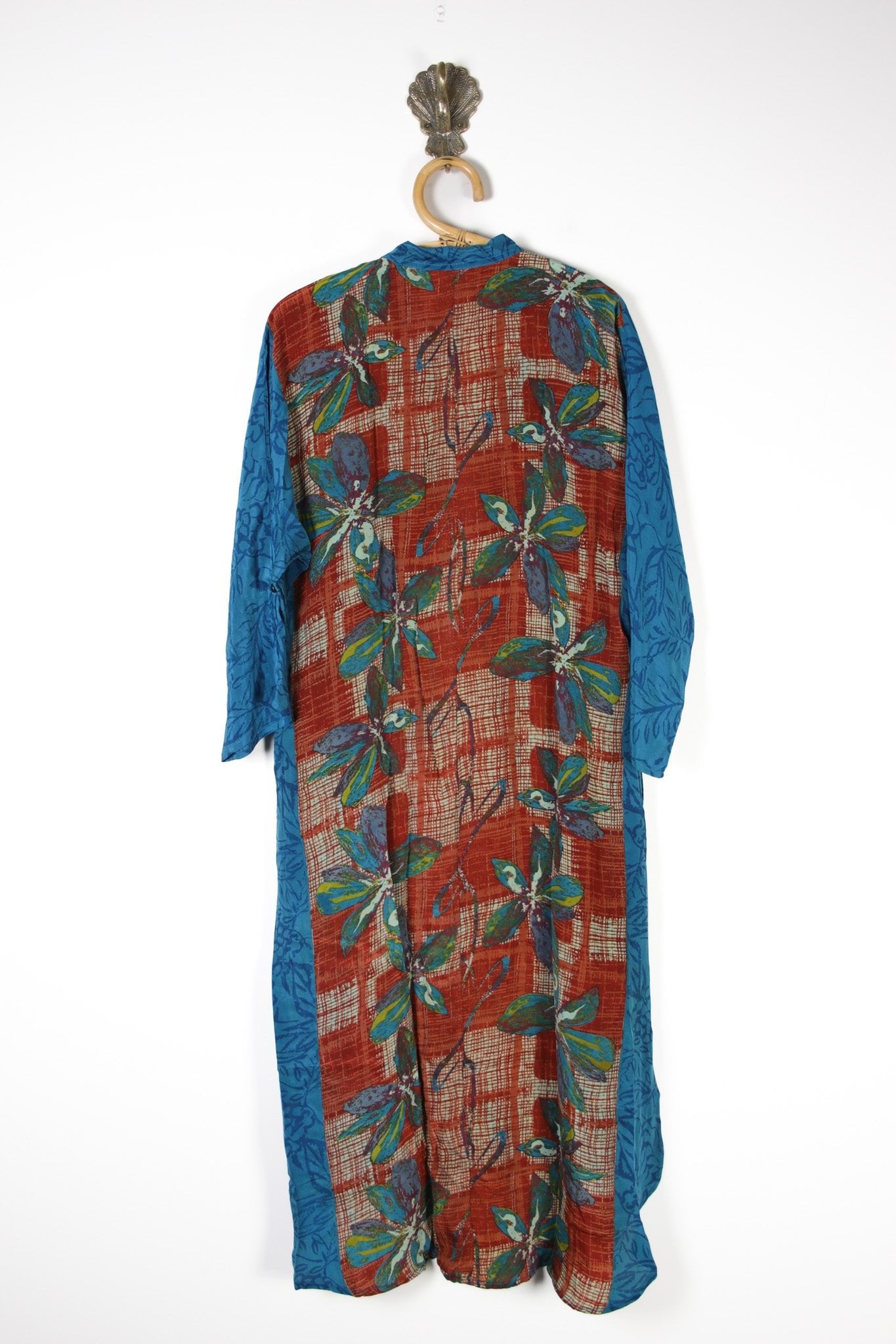 Jasmine Silk Shirtdress M (13649) SilkShirtdressMRenewVintage136492 Renew Bohemian Pty Ltd