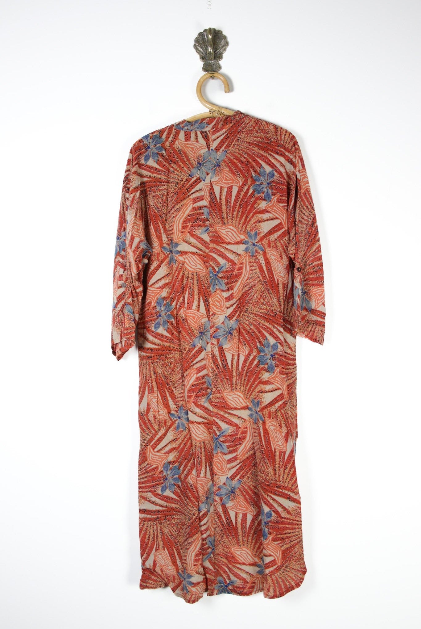 Jasmine Silk Shirtdress S (13634) SilkShirtdressSRenewVintage136342 Renew Bohemian Pty Ltd