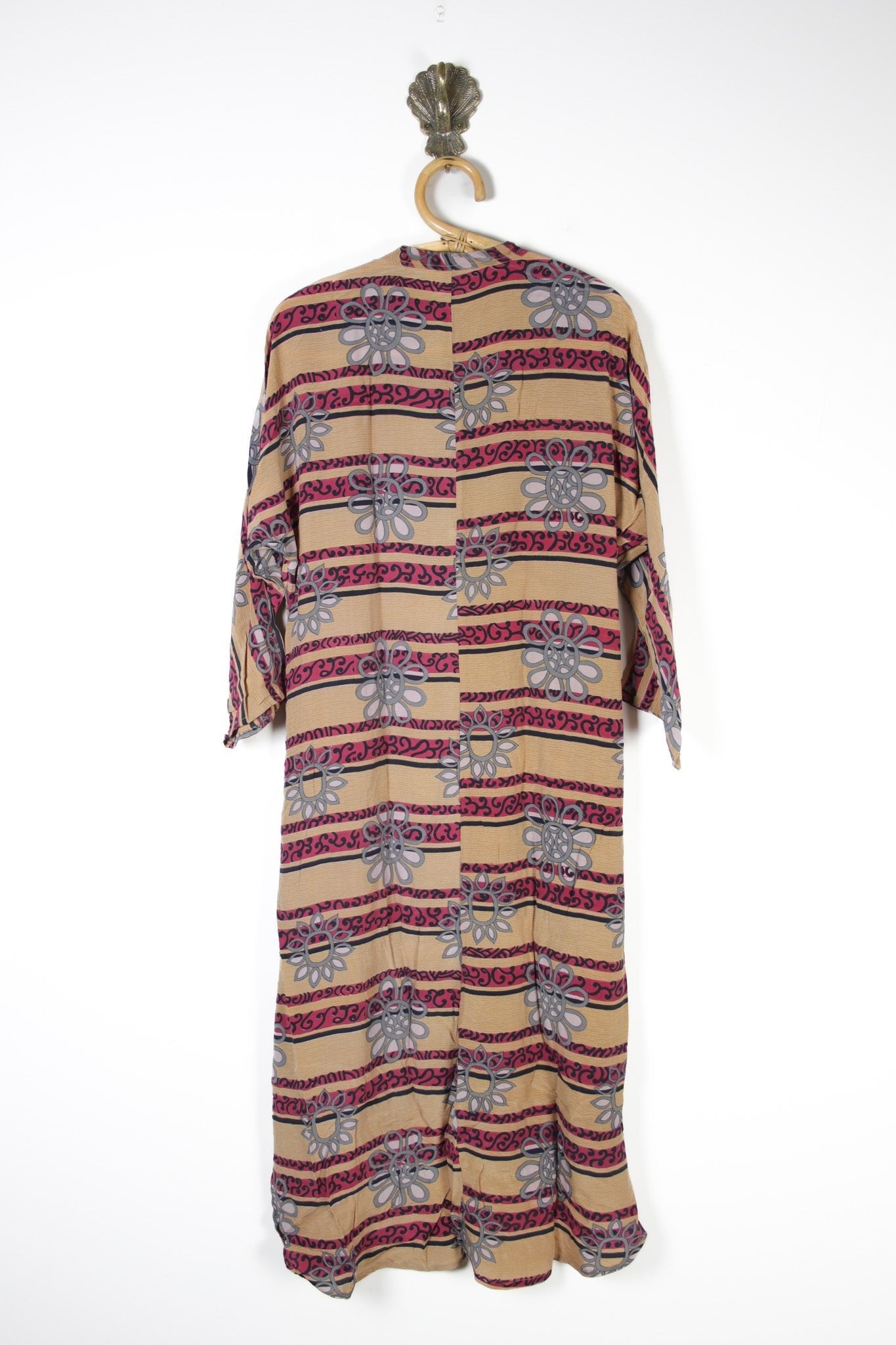 Jasmine Silk Shirtdress S (13638) SilkShirtdressSRenewVintage136382 Renew Bohemian Pty Ltd