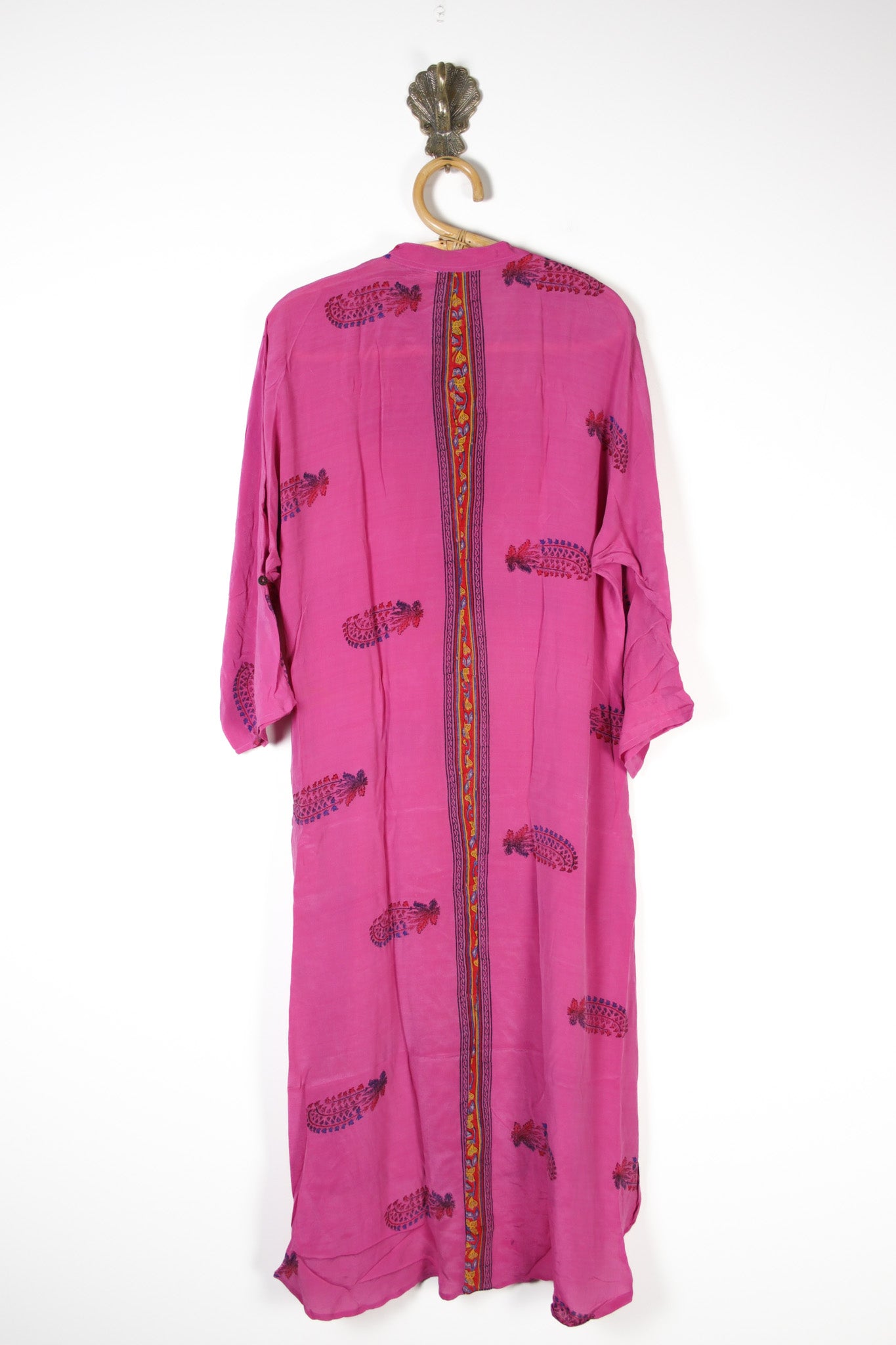 Jasmine Silk Shirtdress S (13642) SilkShirtdressSRenewVintage136422 Renew Bohemian Pty Ltd