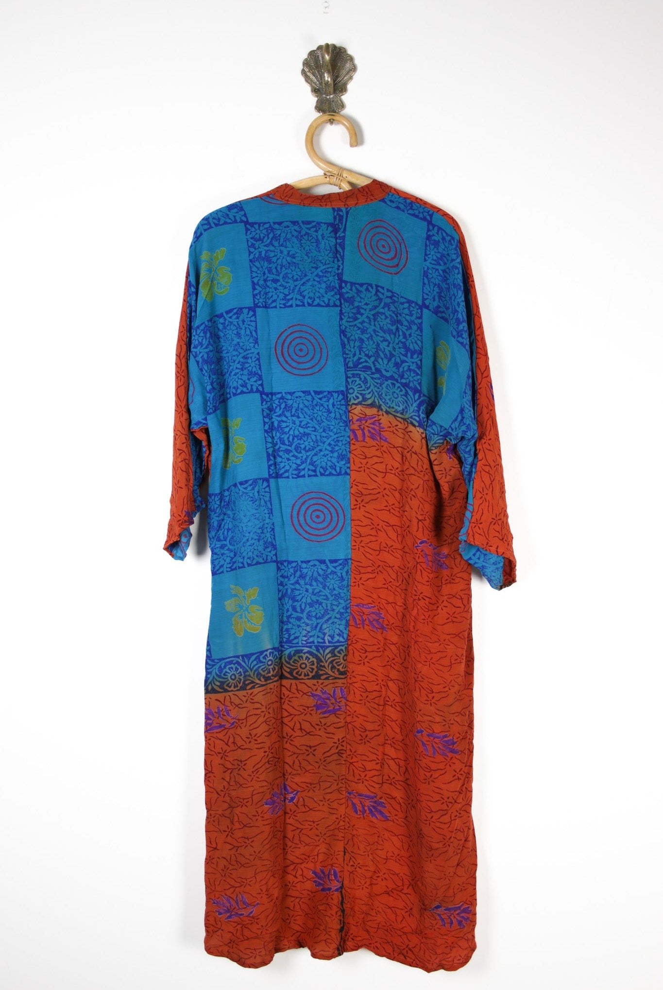 Jasmine Silk Shirtdress XL (13694) SilkShirtdressXLRenewVintage136942 Renew Bohemian Pty Ltd
