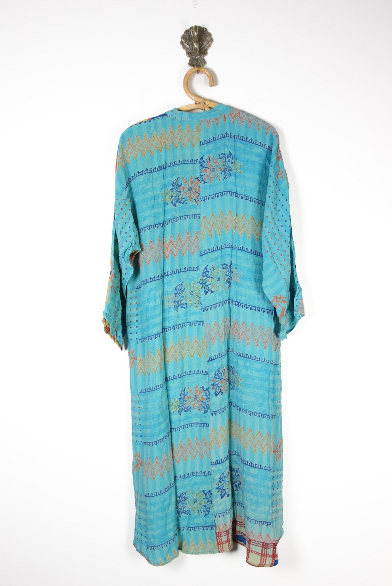 Jasmine Silk Shirtdress XL (13696) SilkShirtdressXLRenewVintage136962 Renew Bohemian Pty Ltd