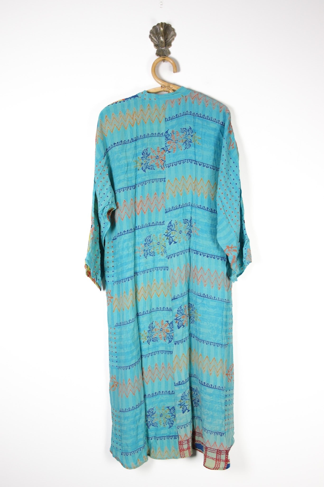 Jasmine Silk Shirtdress XL (13696) SilkShirtdressXLRenewVintage136962 Renew Bohemian Pty Ltd