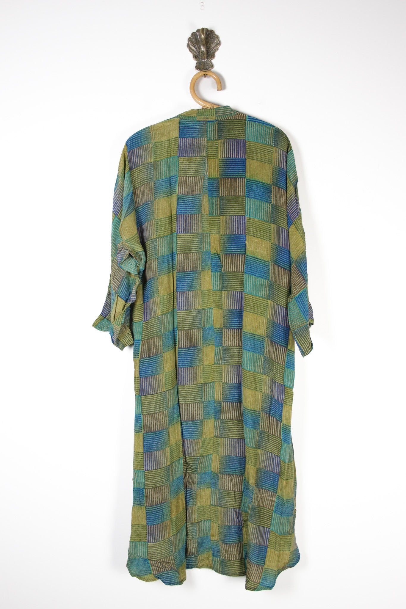 Jasmine Silk Shirtdress XL (13698) SilkShirtdressXLRenewVintage136982 Renew Bohemian Pty Ltd