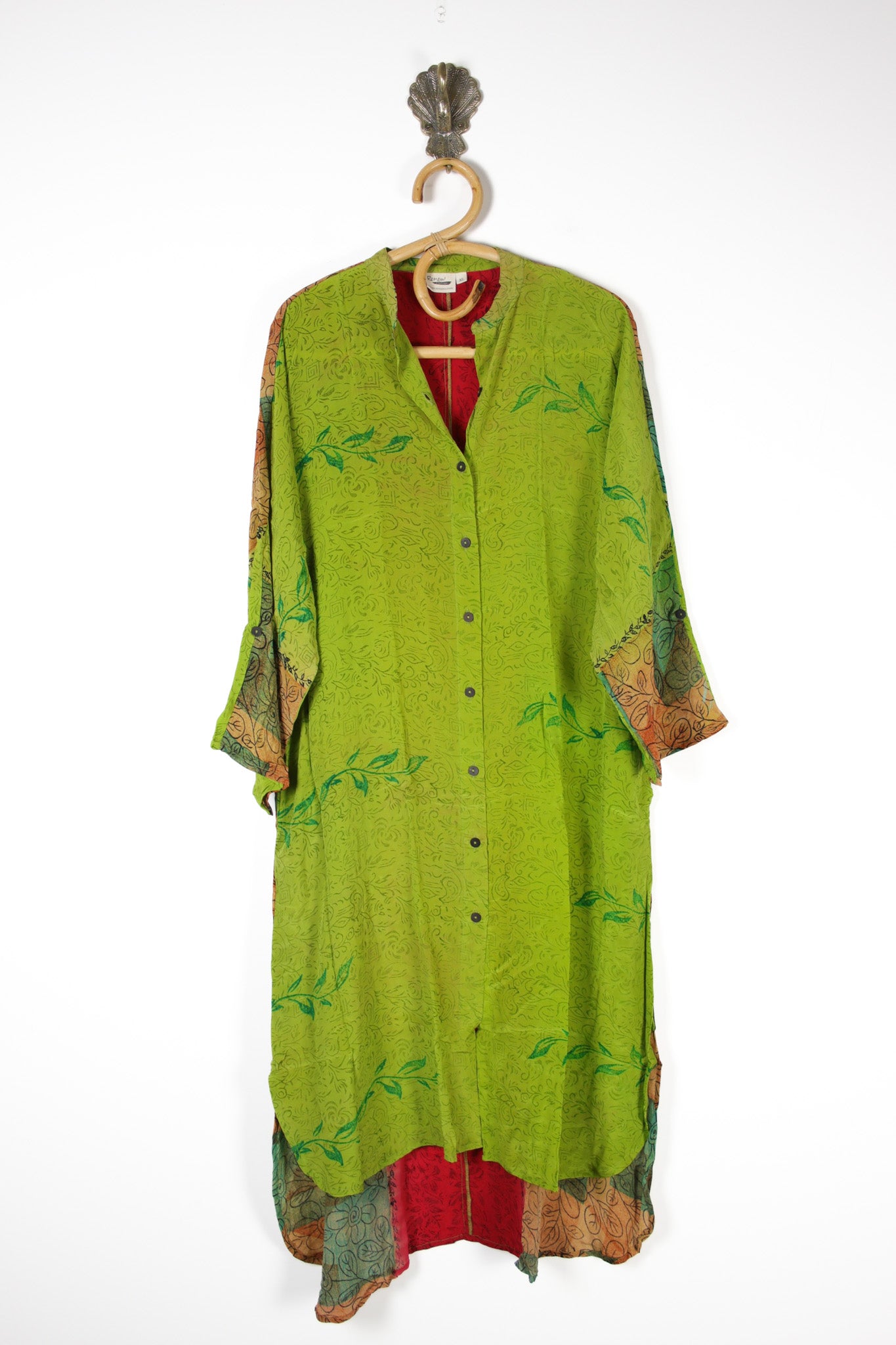 Jasmine Silk Shirtdress XL (13701) SilkShirtdressXLRenewVintage137011 Renew Vintage
