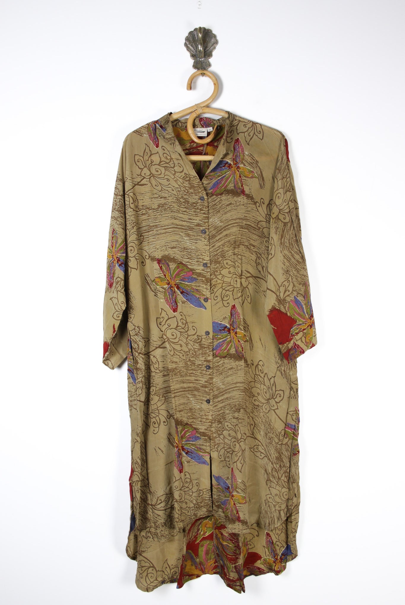 Jasmine Silk Shirtdress XL (13702)