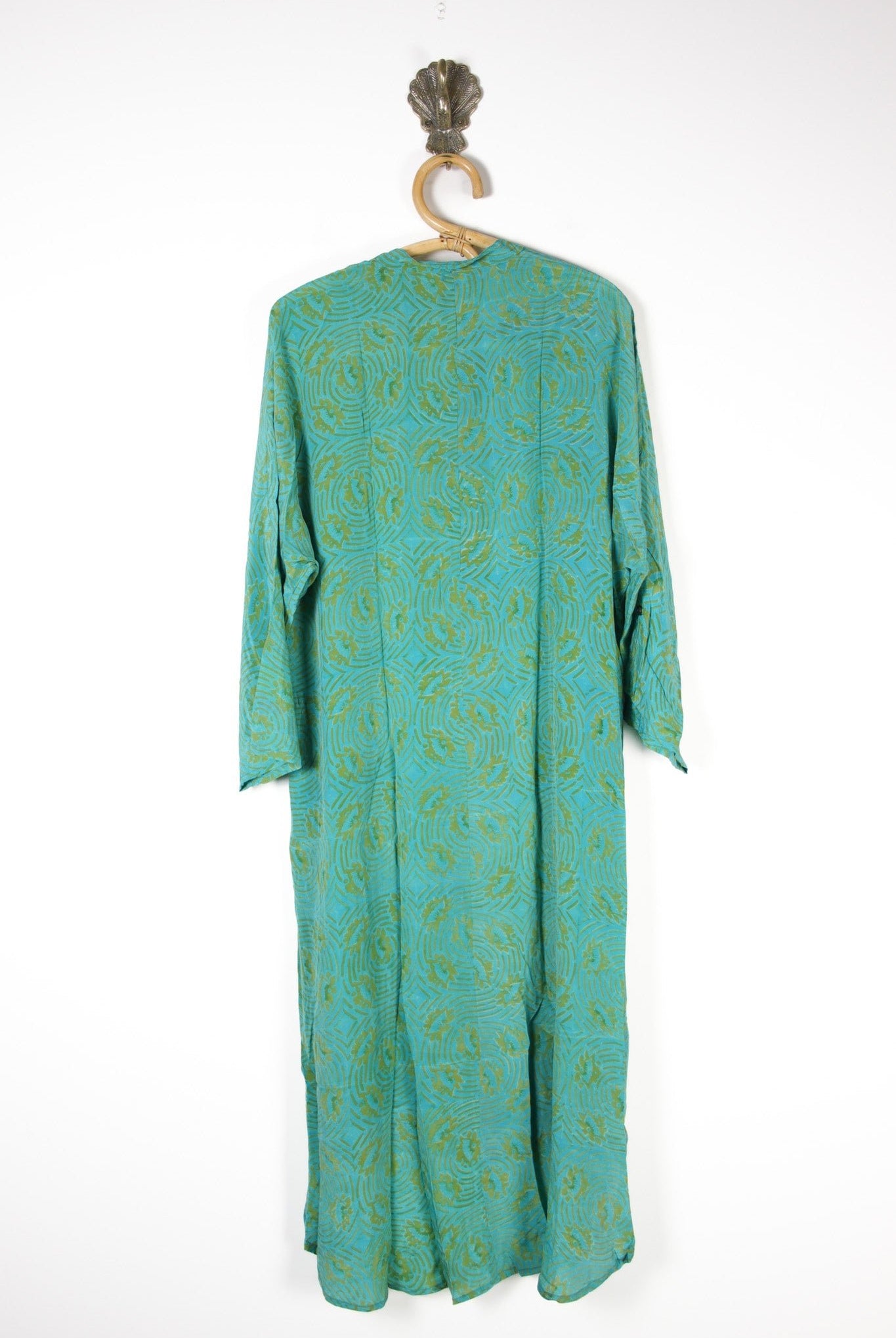 Jasmine Silk Shirtdress XL (13704) SilkShirtdressXLRenewVintage137042 Renew Bohemian Pty Ltd