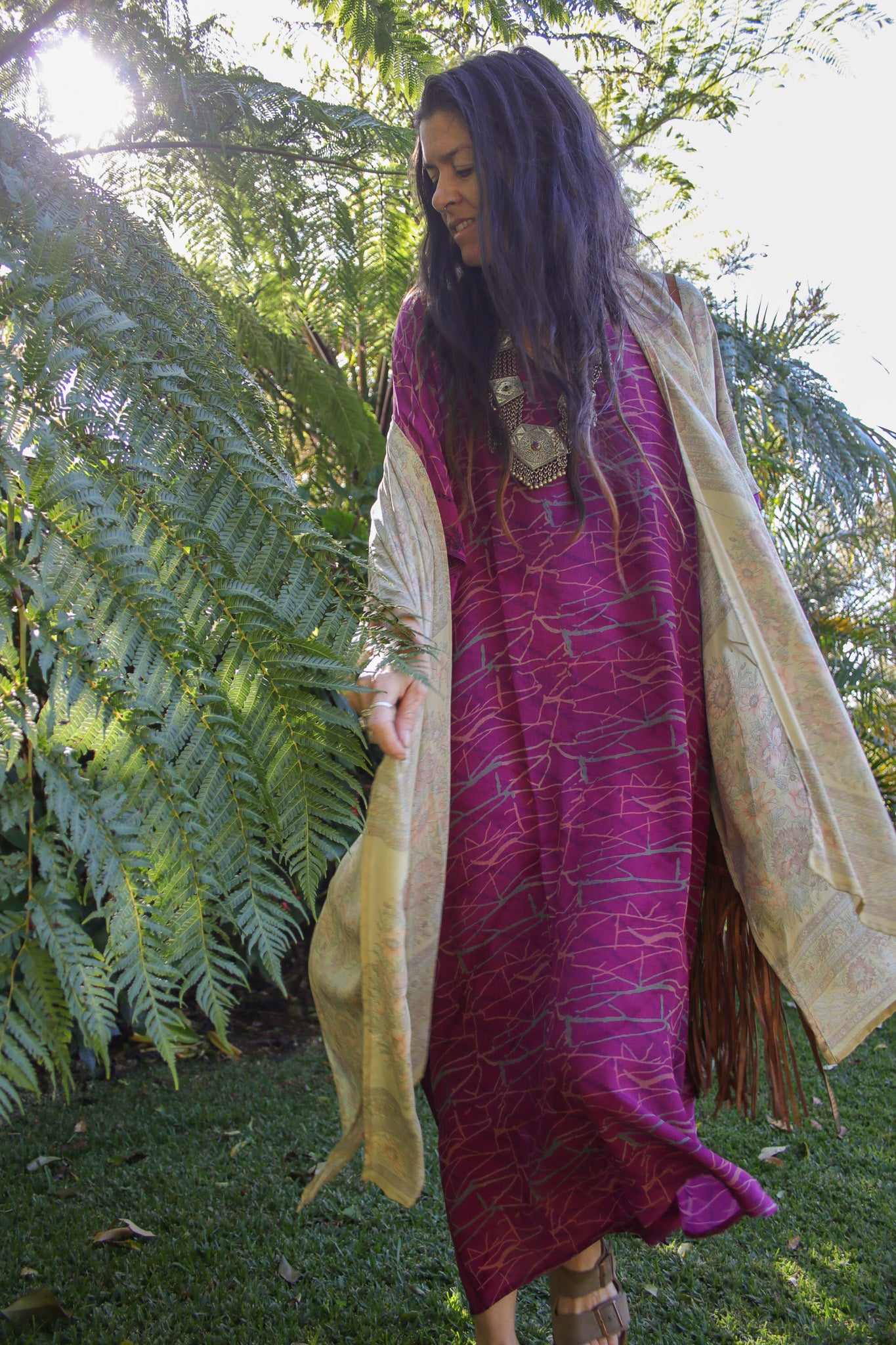 Wholesale Lot - Silk Ishka Kaftan - 10qty Silk_Ishka_Kaftan7 Renew Vintage