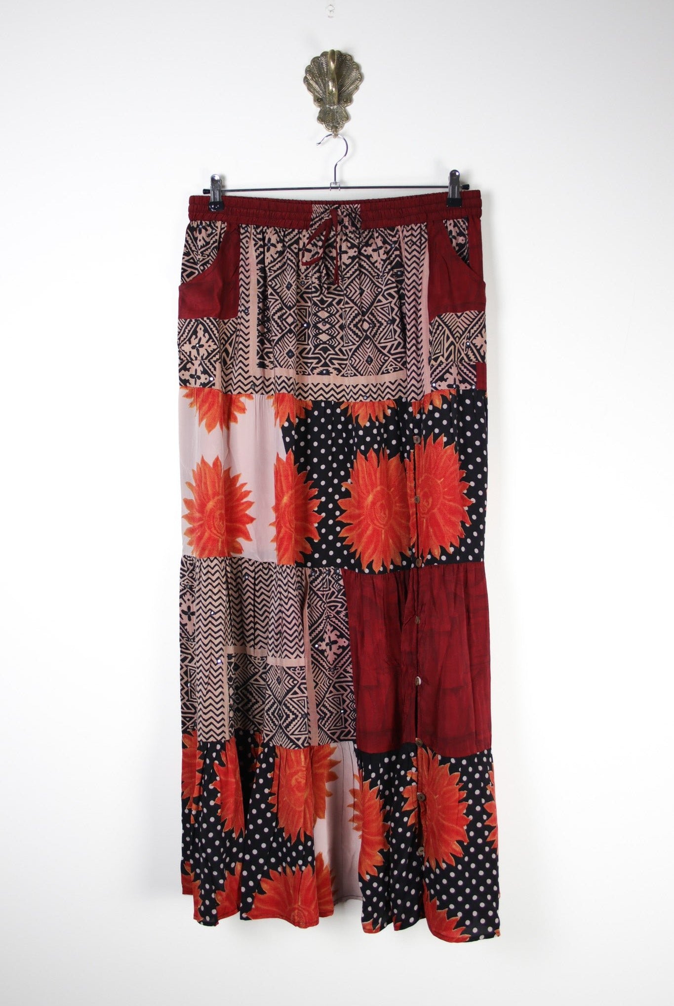 Spellbound Silk Maxi Skirt 2XL (18684) SpellboundMaxi2XLRenewBohemian186841 Renew Bohemian Pty Ltd