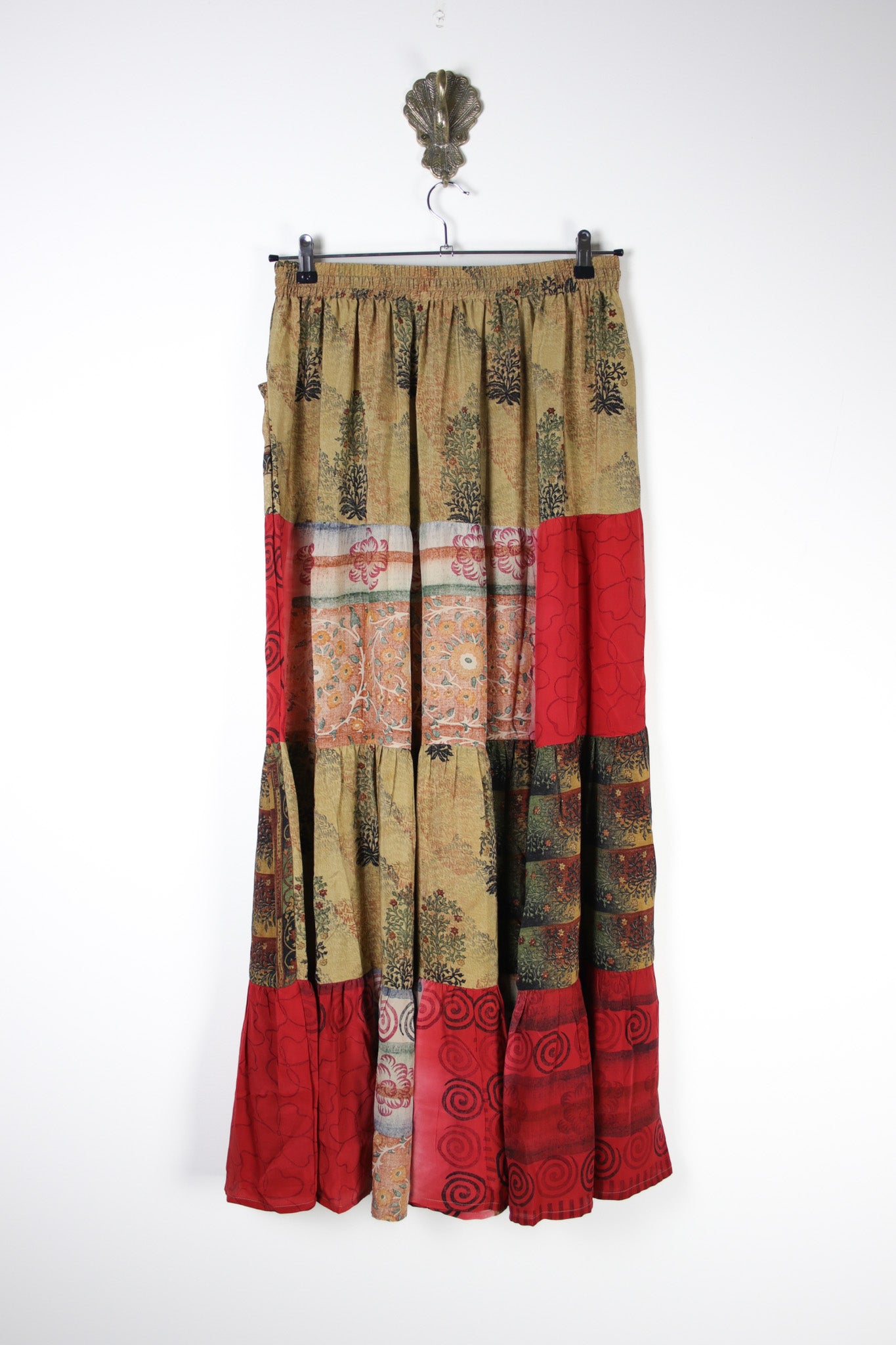 Spellbound Silk Maxi Skirt L (18669) SpellboundMaxiLRenewBohemian186692 Renew Bohemian Pty Ltd
