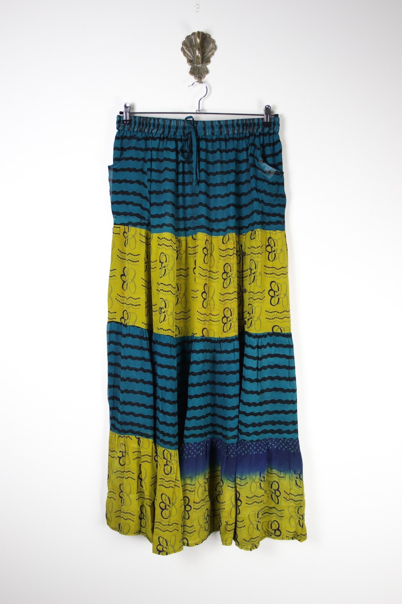 Spellbound Silk Maxi Skirt XL (18674) SpellboundMaxiXLRenewBohemian186741 Renew Bohemian Pty Ltd