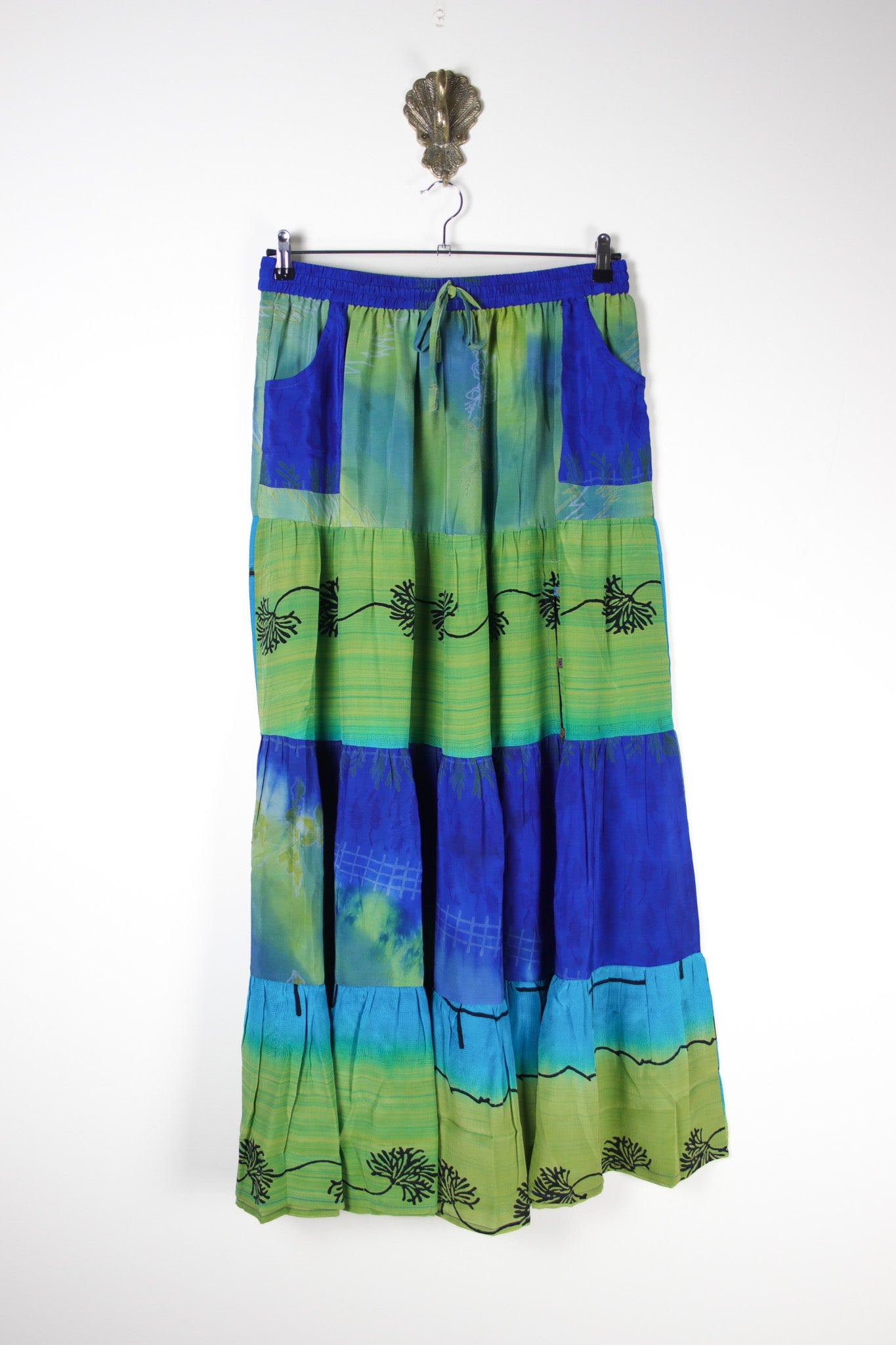 Spellbound Silk Maxi Skirt XL (18679)