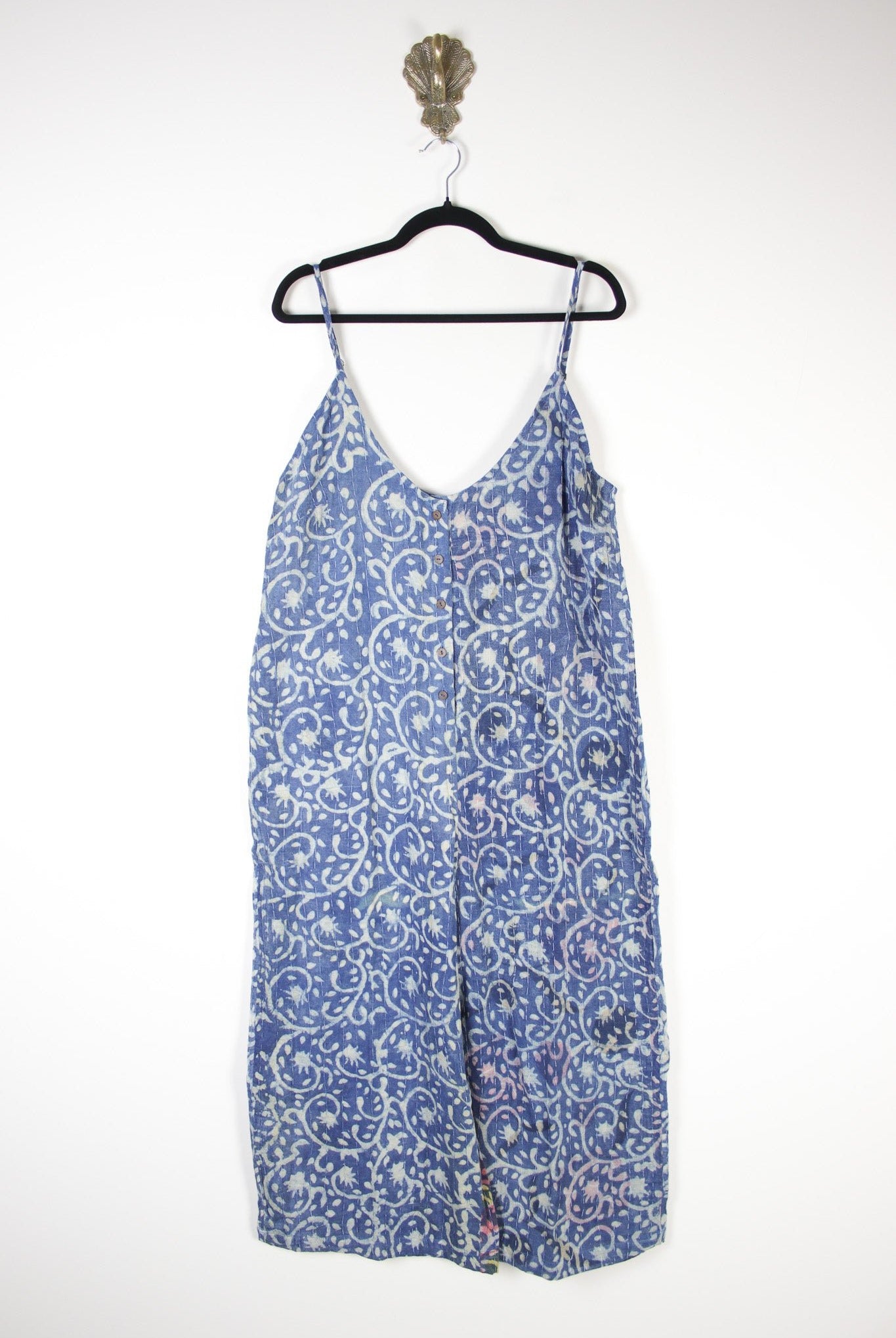 Stonewash Kantha Jumpsuit - Spice Spice_Stonewash_Kantha_Jumpsuit_RenewVintage1 Renew Bohemian Pty Ltd
