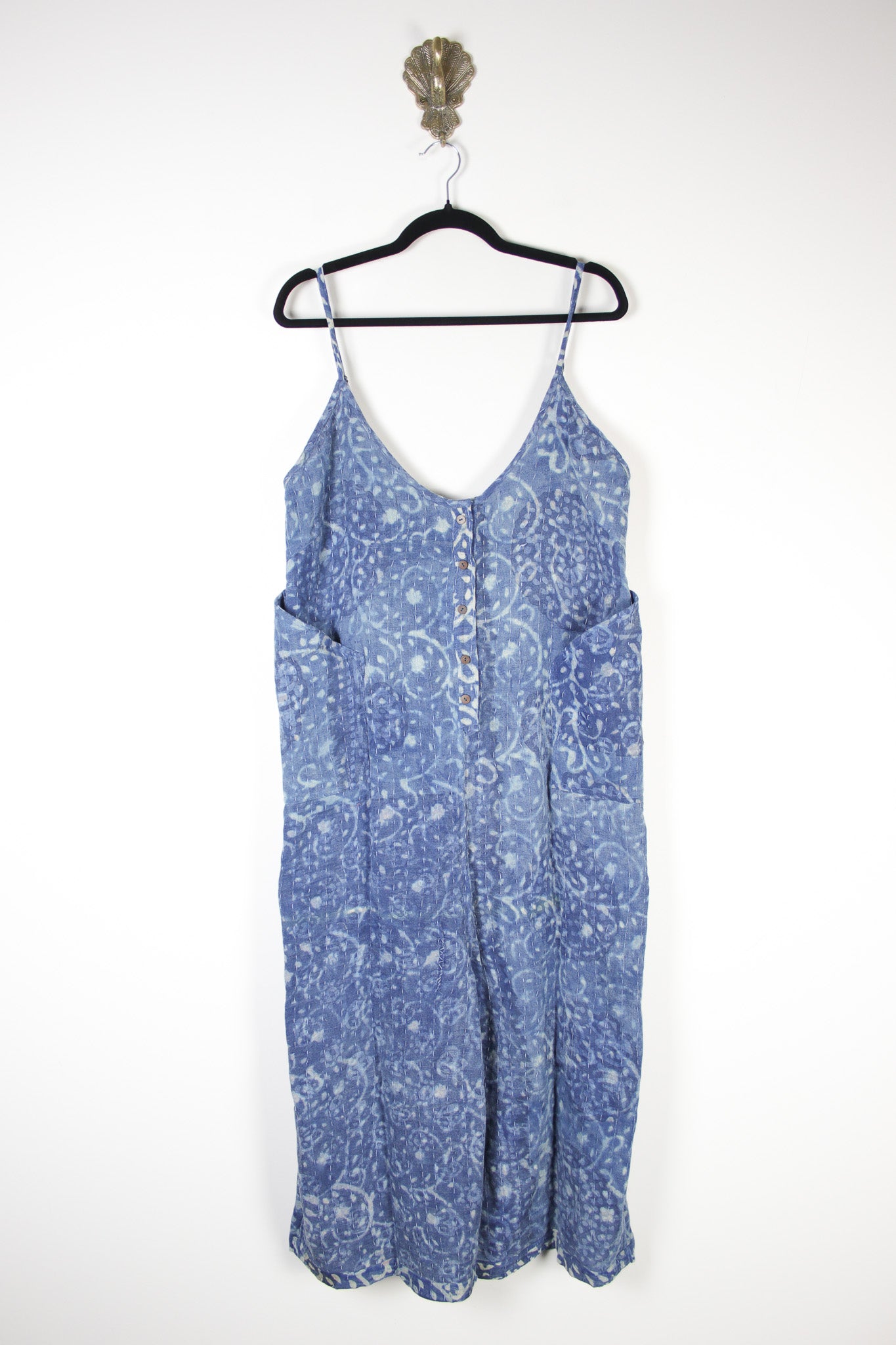 Stonewash Kantha Jumpsuit - Spice Spice_Stonewash_Kantha_Jumpsuit_RenewVintage2 Renew Bohemian Pty Ltd
