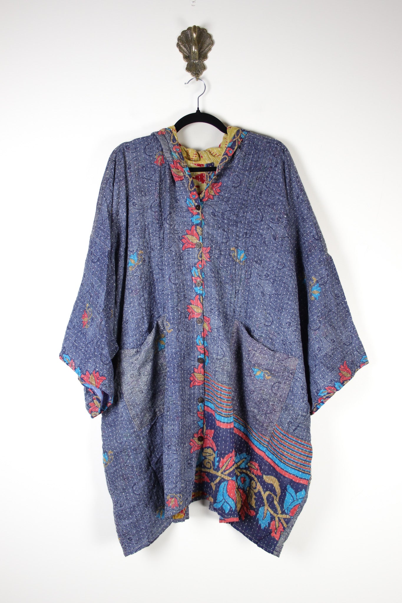 Sukha Hooded Kantha Tunic (16832)