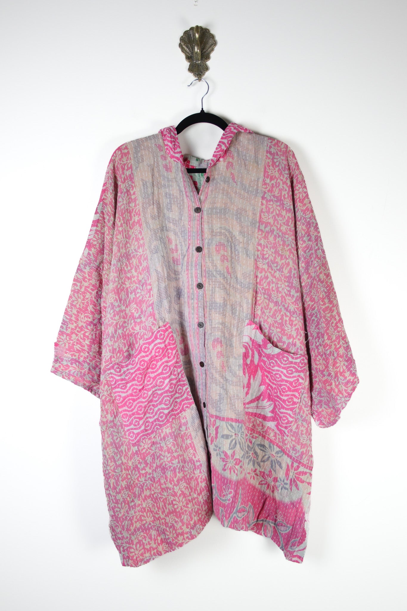 Sukha Hooded Kantha Tunic (16889)