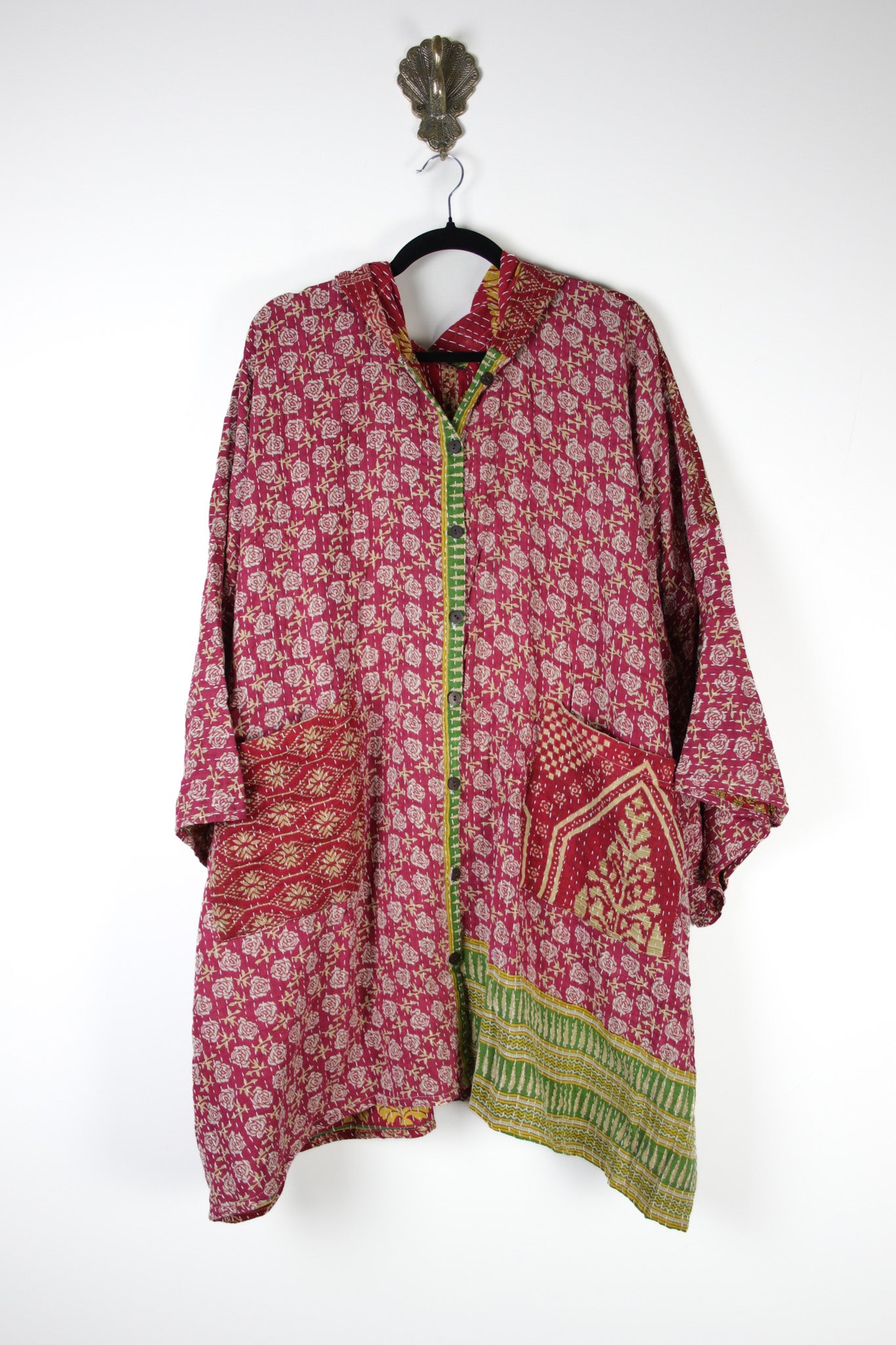Sukha Hooded Kantha Tunic (16897)