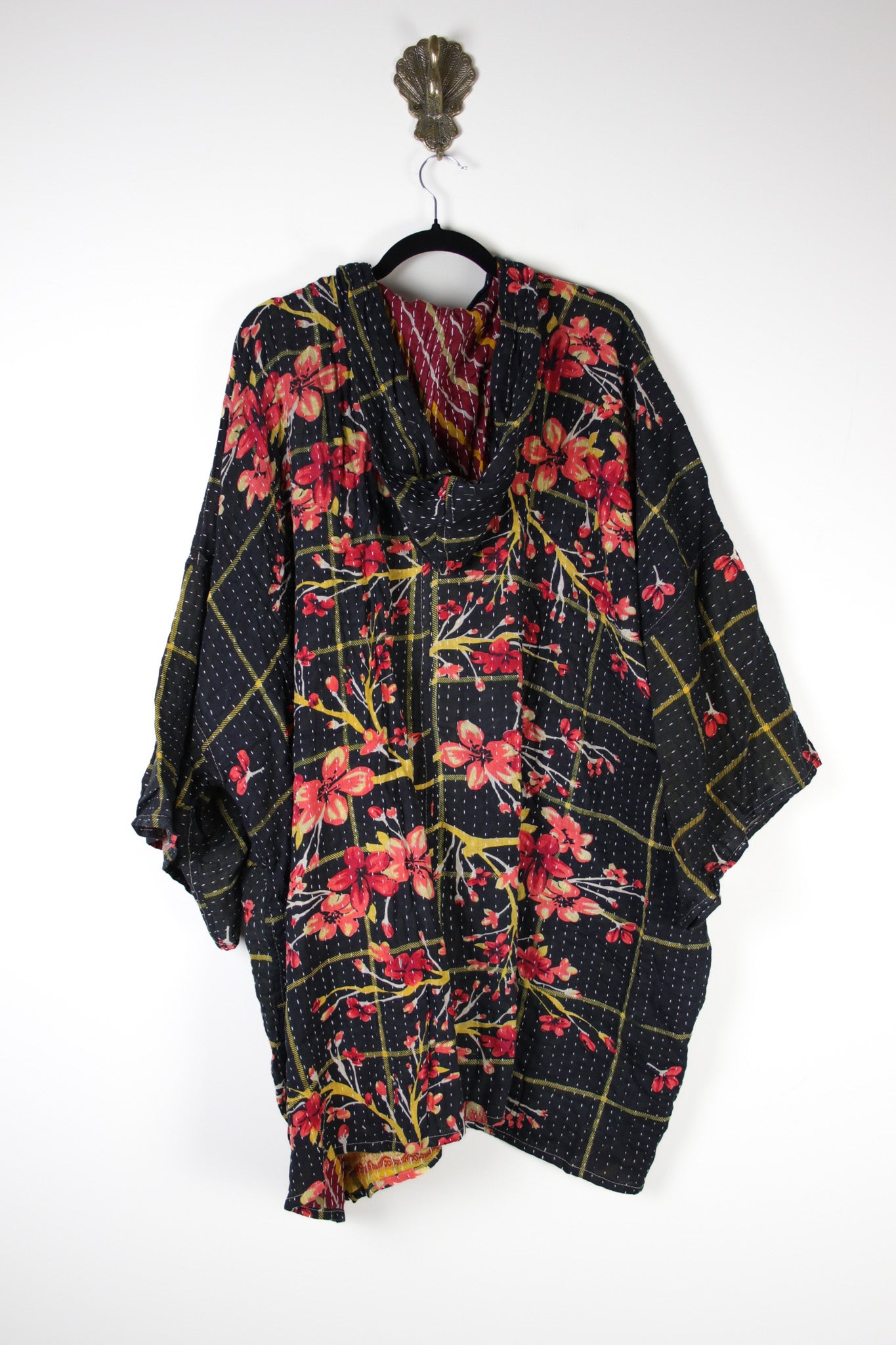 Sukha Hooded Kantha Tunic (16899)