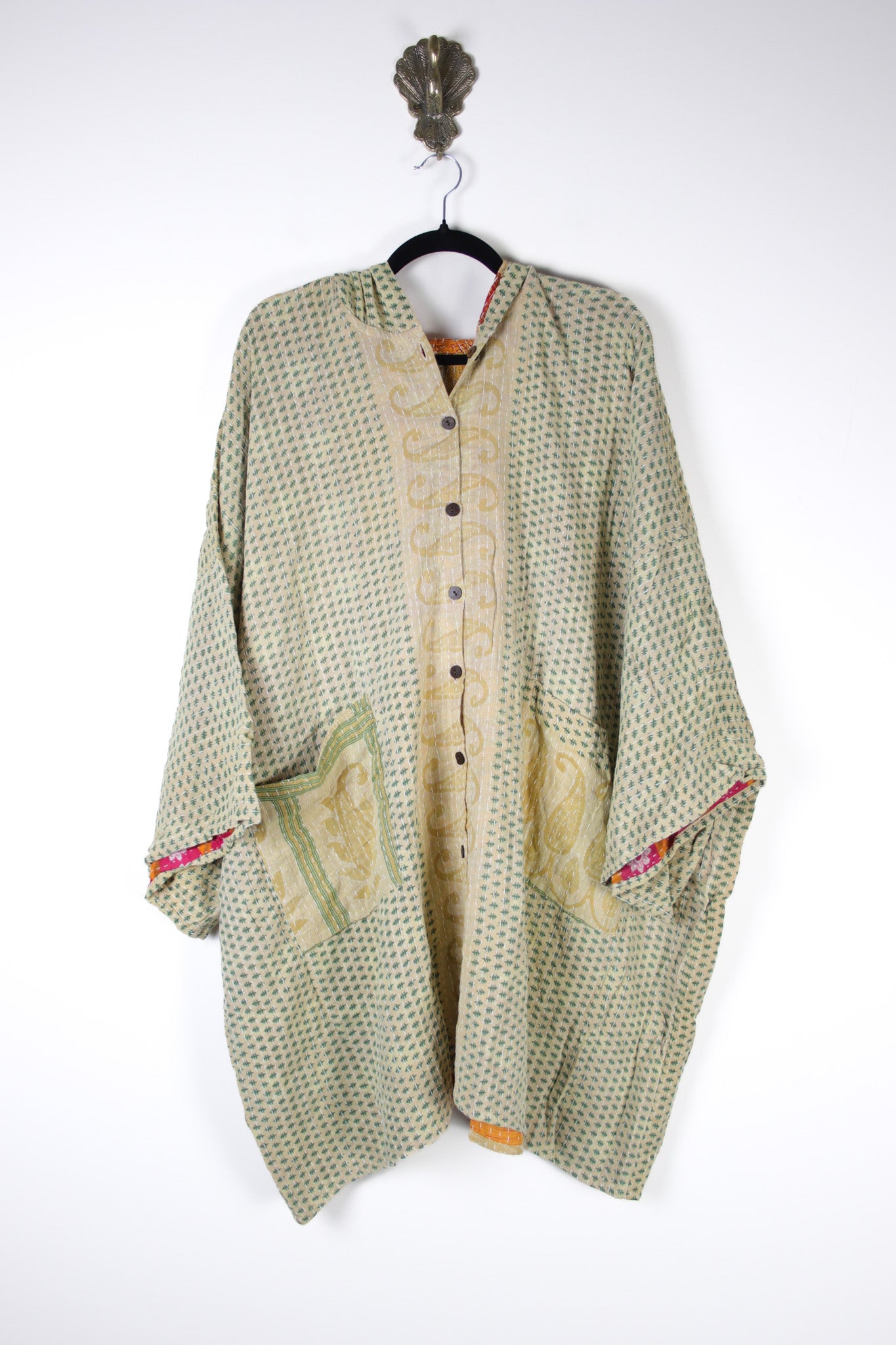 Sukha Hooded Kantha Tunic (16908)