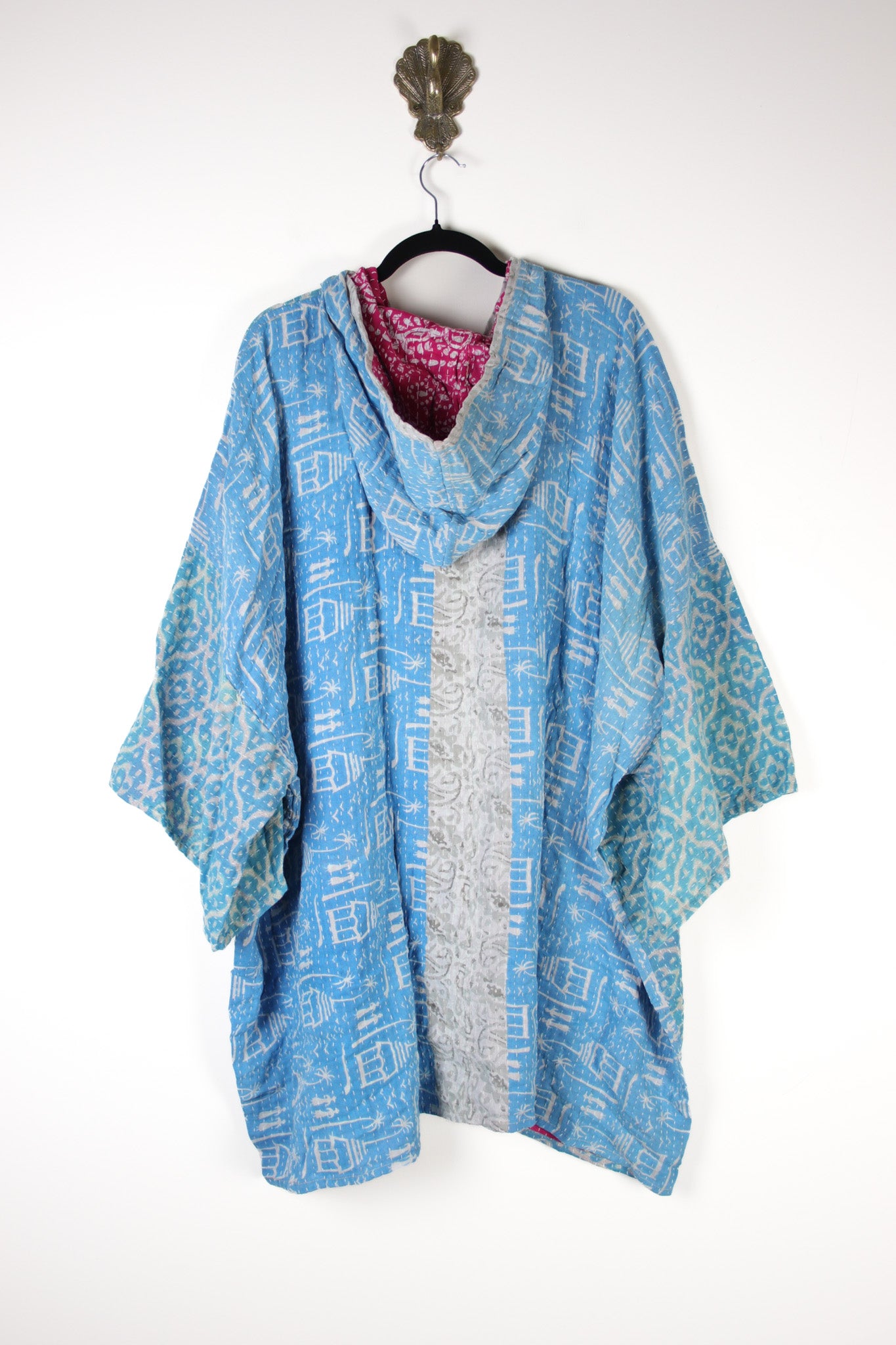 Sukha Hooded Kantha Tunic (16917)