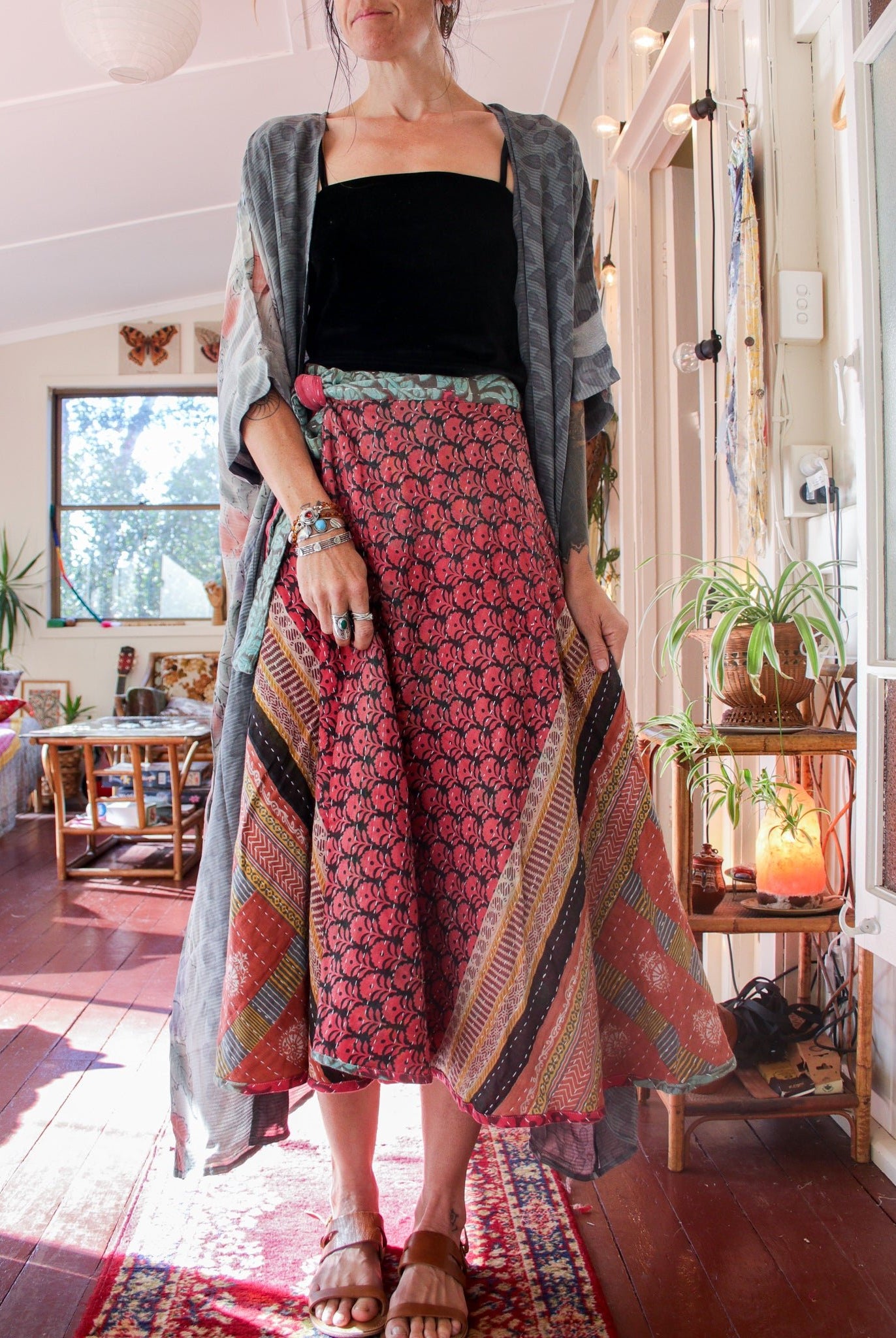 Wholesale Lot - Sundar Wrap Skirts - 6qty Sundar_wrap_skirt_RENEW_VINTAGE_a4b33f39-62f3-4118-ab47-ce769baf6a2a Renew Bohemian Pty Ltd