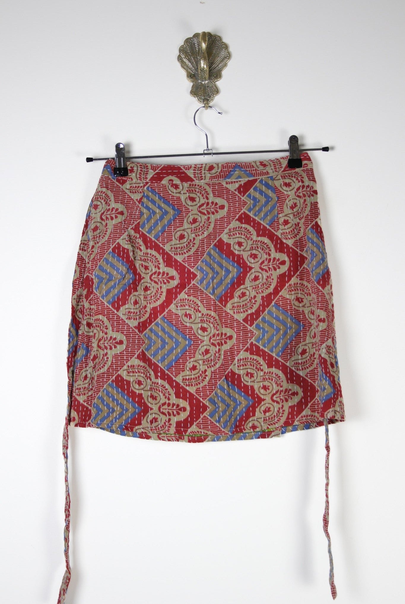 Traveller Wrap Skirt S (17435) TravellerSkirtSRenewVintage174352 Renew Bohemian Pty Ltd