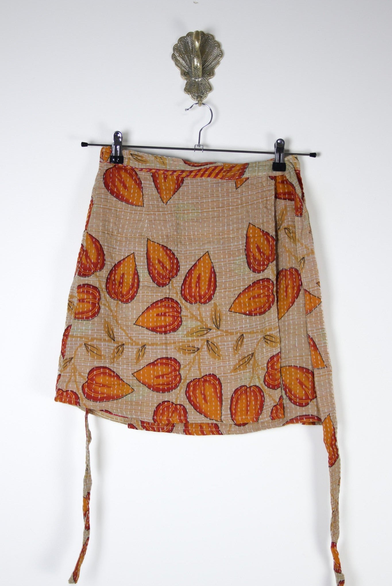Traveller Wrap Skirt S (17440) TravellerSkirtSRenewVintage174401 Renew Bohemian Pty Ltd